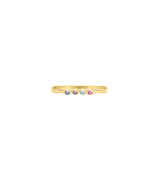 Birthstone Bar Watch Accessory - 18K Gold Vermeil Phone Accessories magal-dev 1 Birthstone 24 mm wide strap