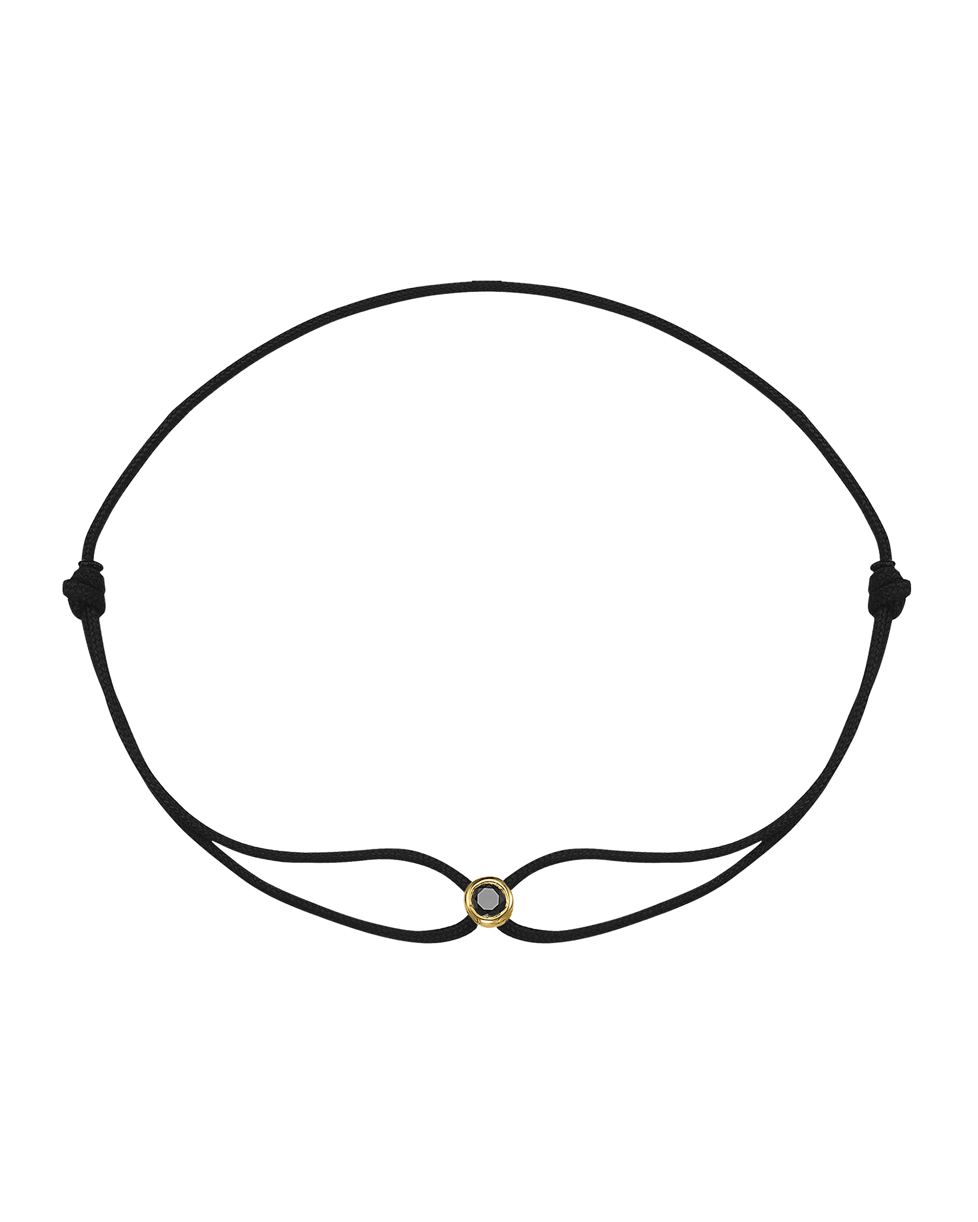 Black Diamond Men’s Edition - 14K Yellow Gold Bracelets magal-dev Black