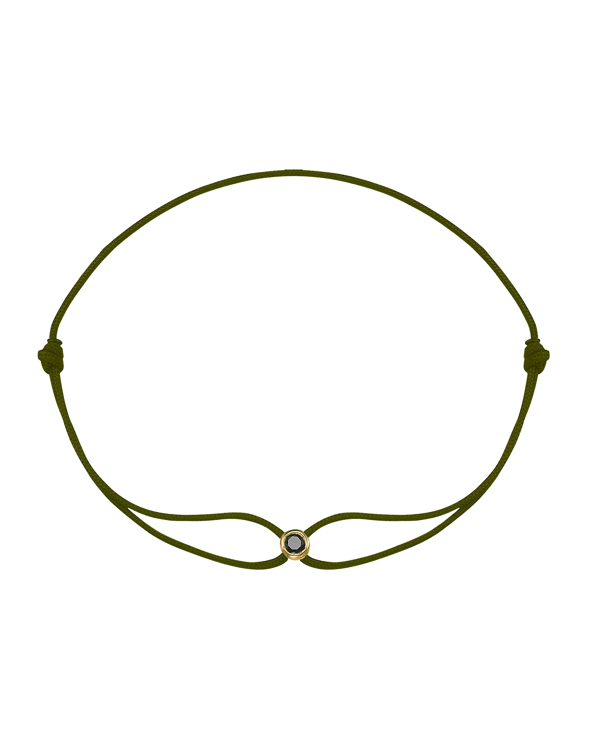 Black Diamond Men’s Edition - 14K Yellow Gold Bracelets magal-dev Dark Green