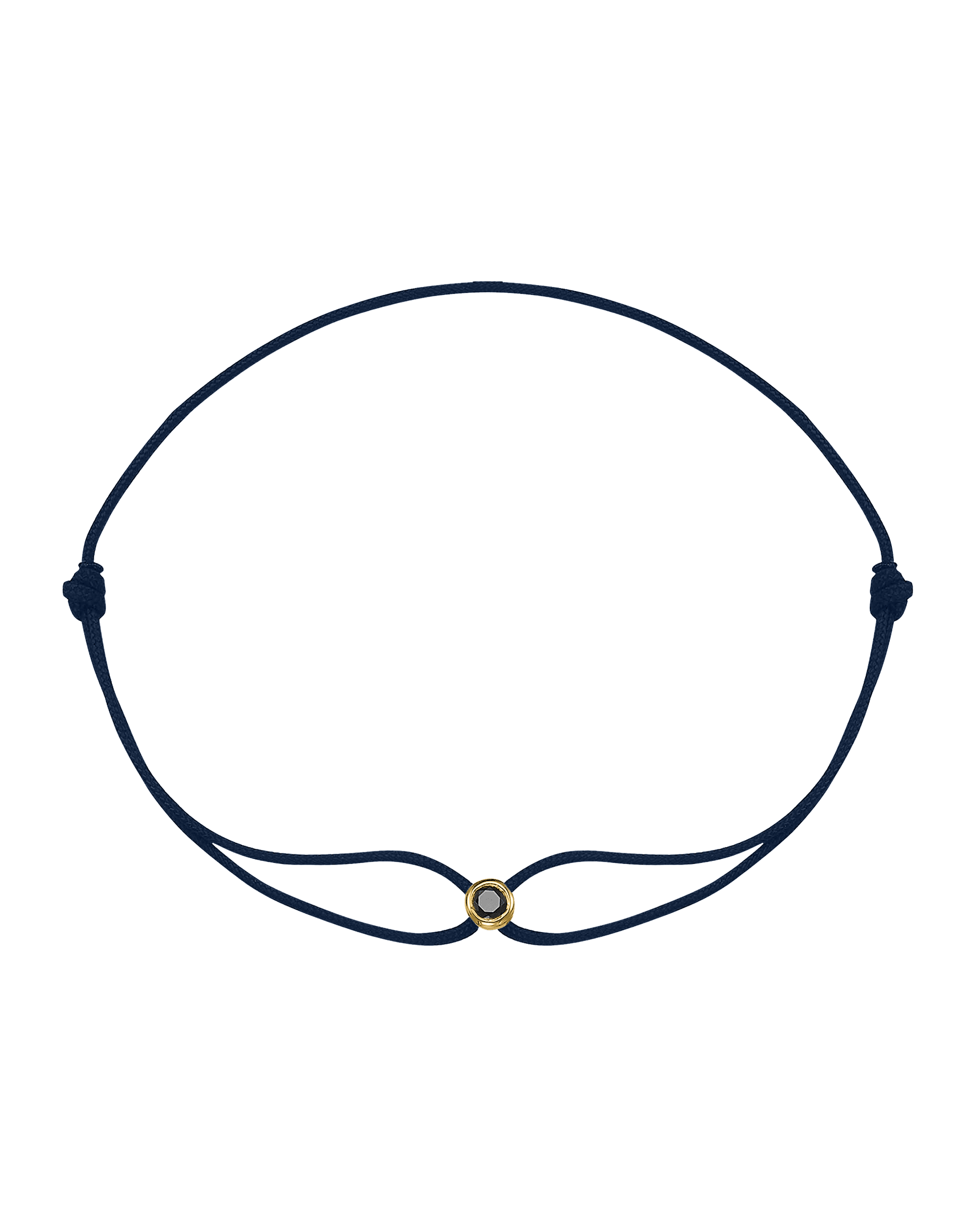 Black Diamond Men’s Edition - 14K Yellow Gold Bracelets magal-dev Navy Blue