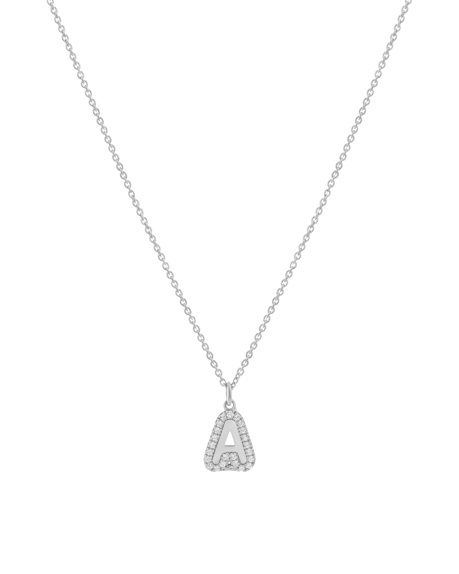 Bubble Initial Necklace - 18K Rose Vermeil Necklaces magal-dev