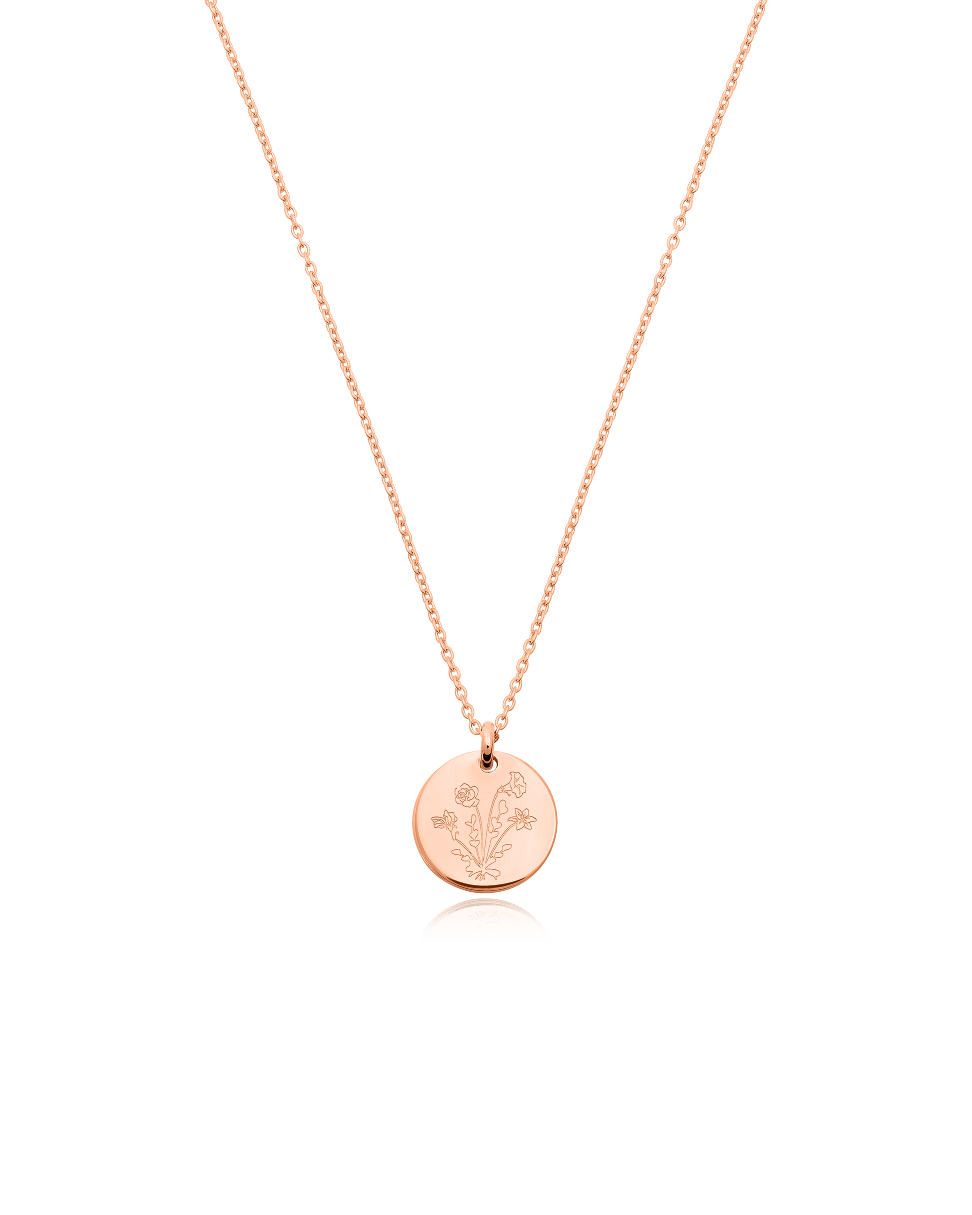 Bouquet Necklace - 18K Rose Vermeil Necklaces magal-dev 1 Flower 16”