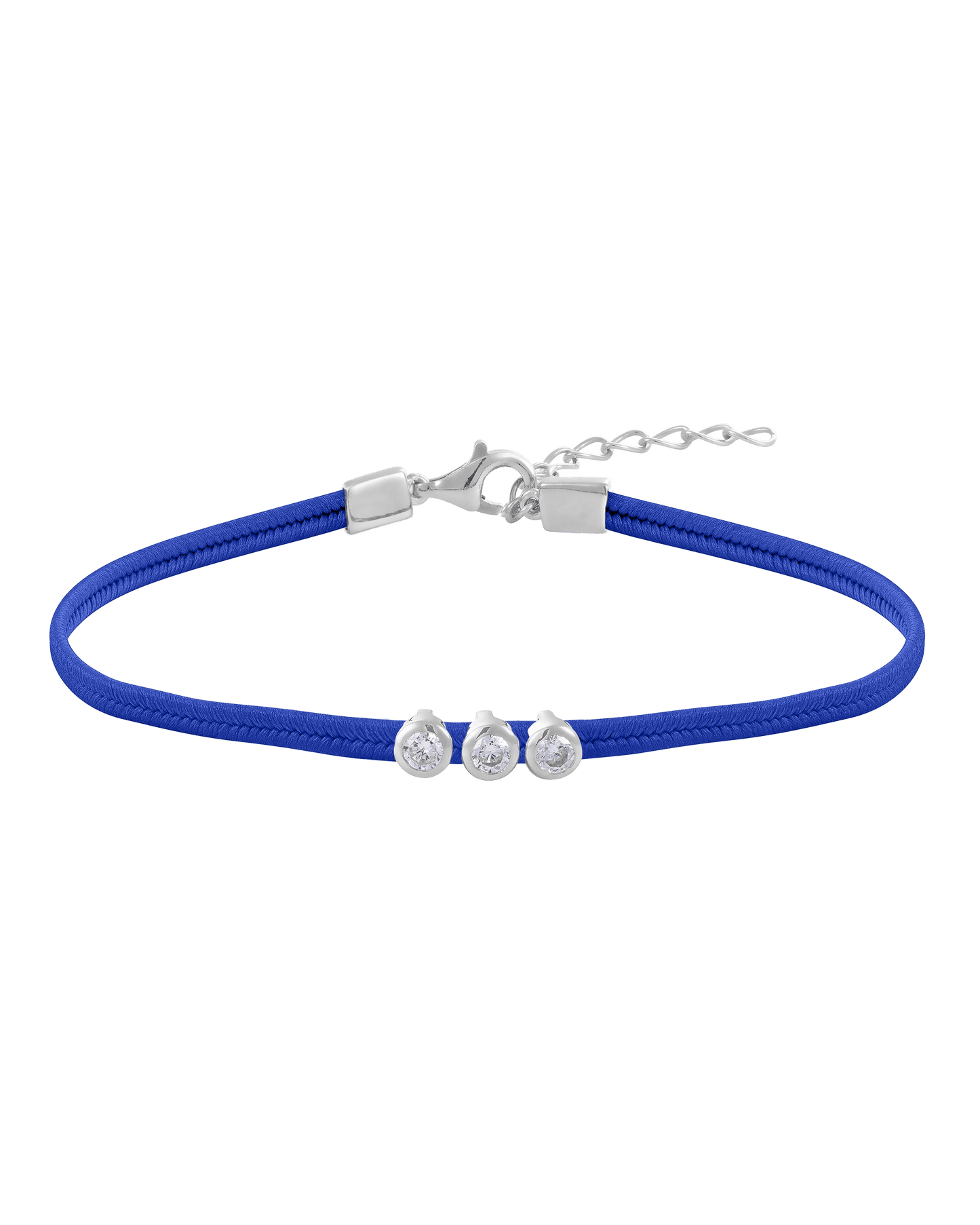 The Cord of Love - 925 Sterling Silver Bracelets magal-dev 1 Diamond Blue