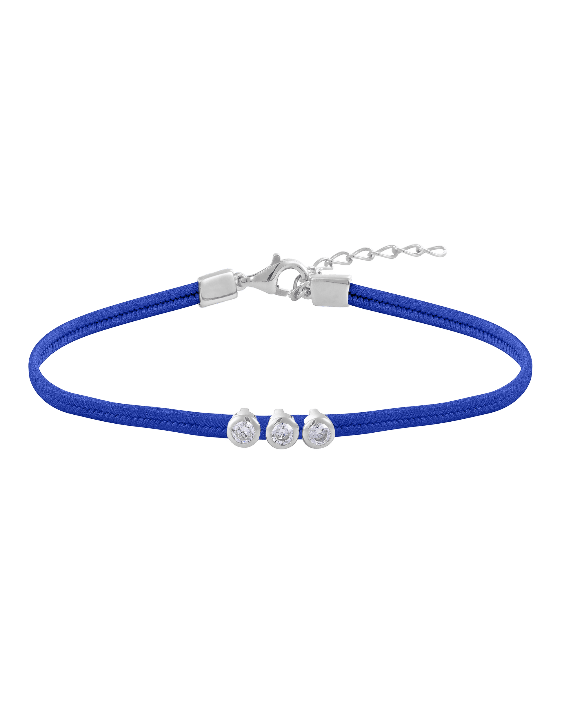 The Cord of Love - 925 Sterling Silver Bracelets magal-dev 1 Diamond Blue