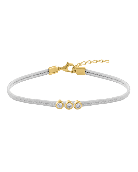 The Cord of Love - 18K Gold Vermeil Bracelets magal-dev 1 Diamond Cream