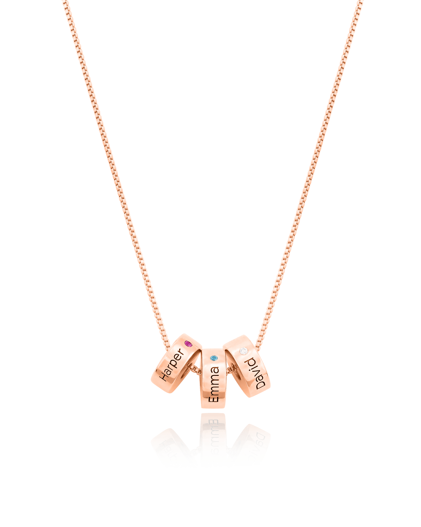 Circle of Life Necklace - 18K Rose Vermeil Necklaces magal-dev 1 Ring 16”