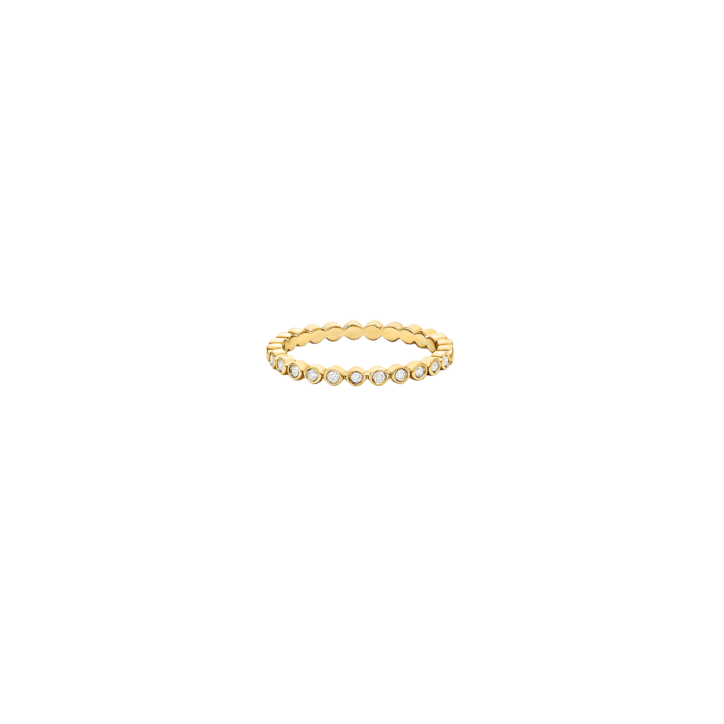 Diamond Bubble Ring - 14K Rose Gold Rings magal-dev