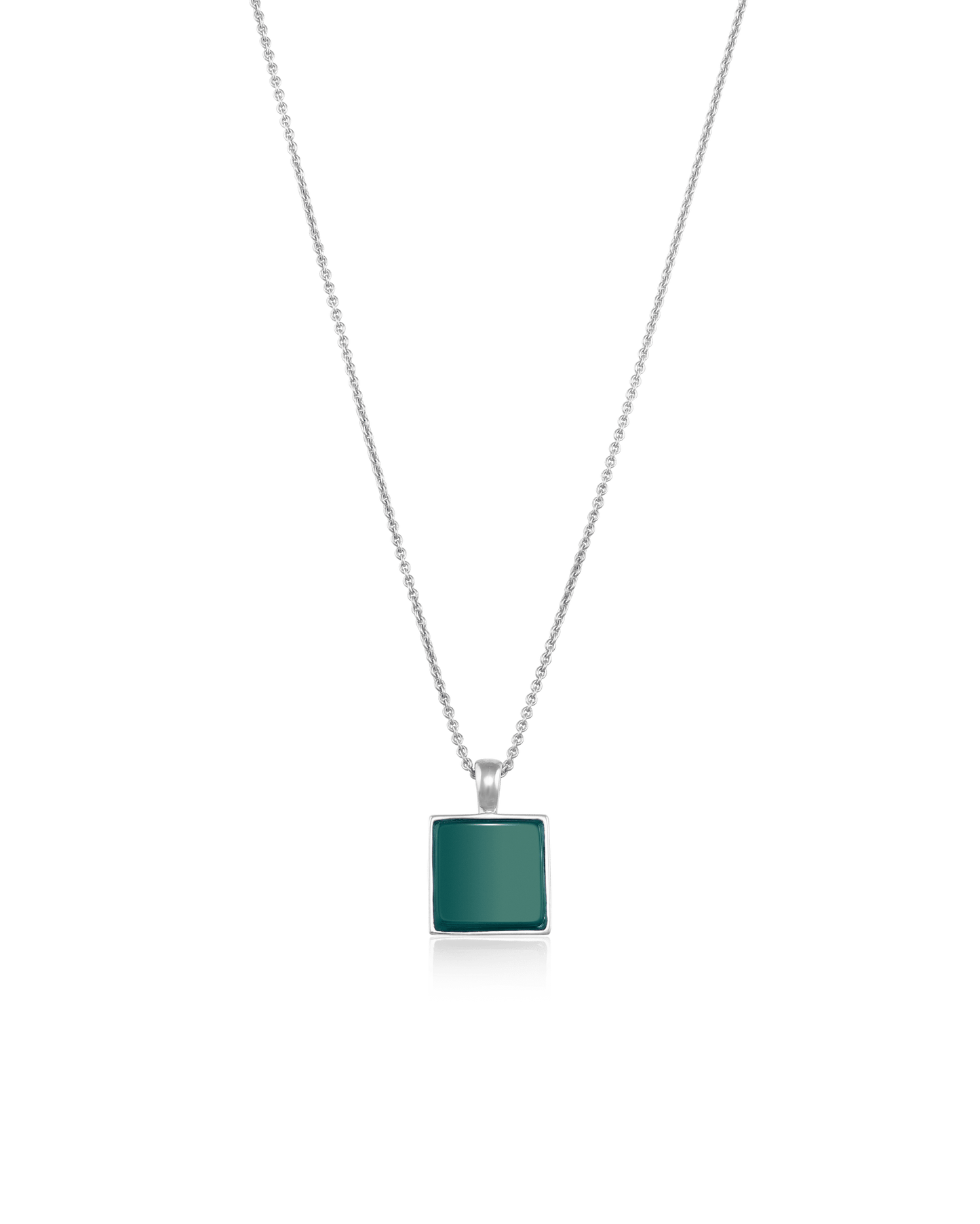 El Dorado Necklace - 925 Sterling Silver Necklaces magal-dev Green Agate 22"