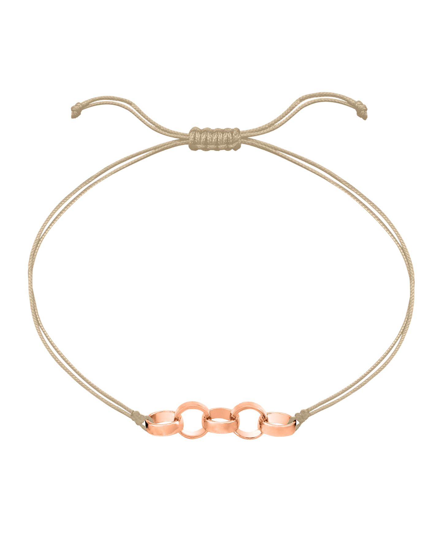 Engravable Links of Love - 14K Rose Gold Bracelets magal-dev 5 Beige