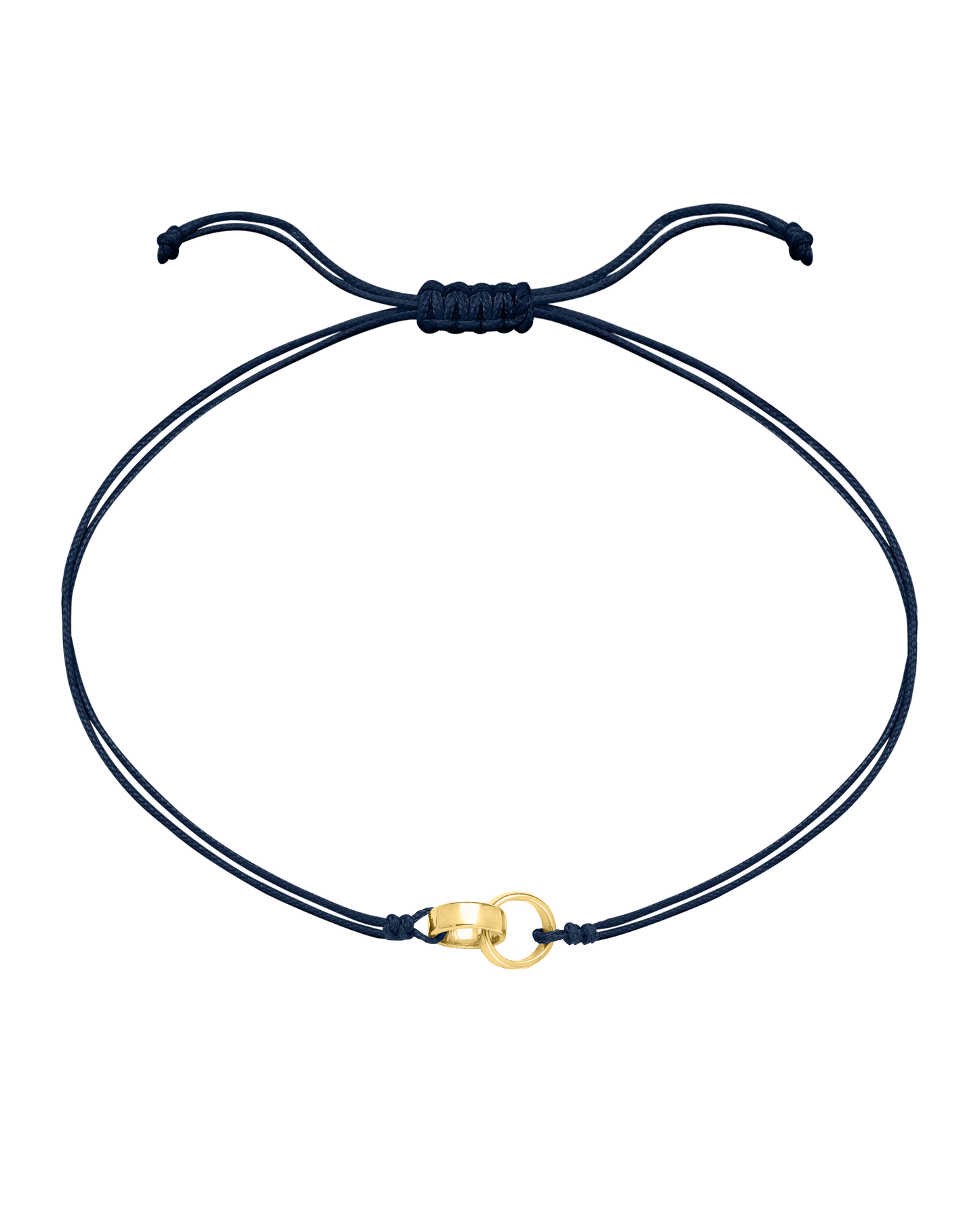 Engravable Links of Love - 18K Gold Vermeil Bracelets magal-dev 2 Navy Blue
