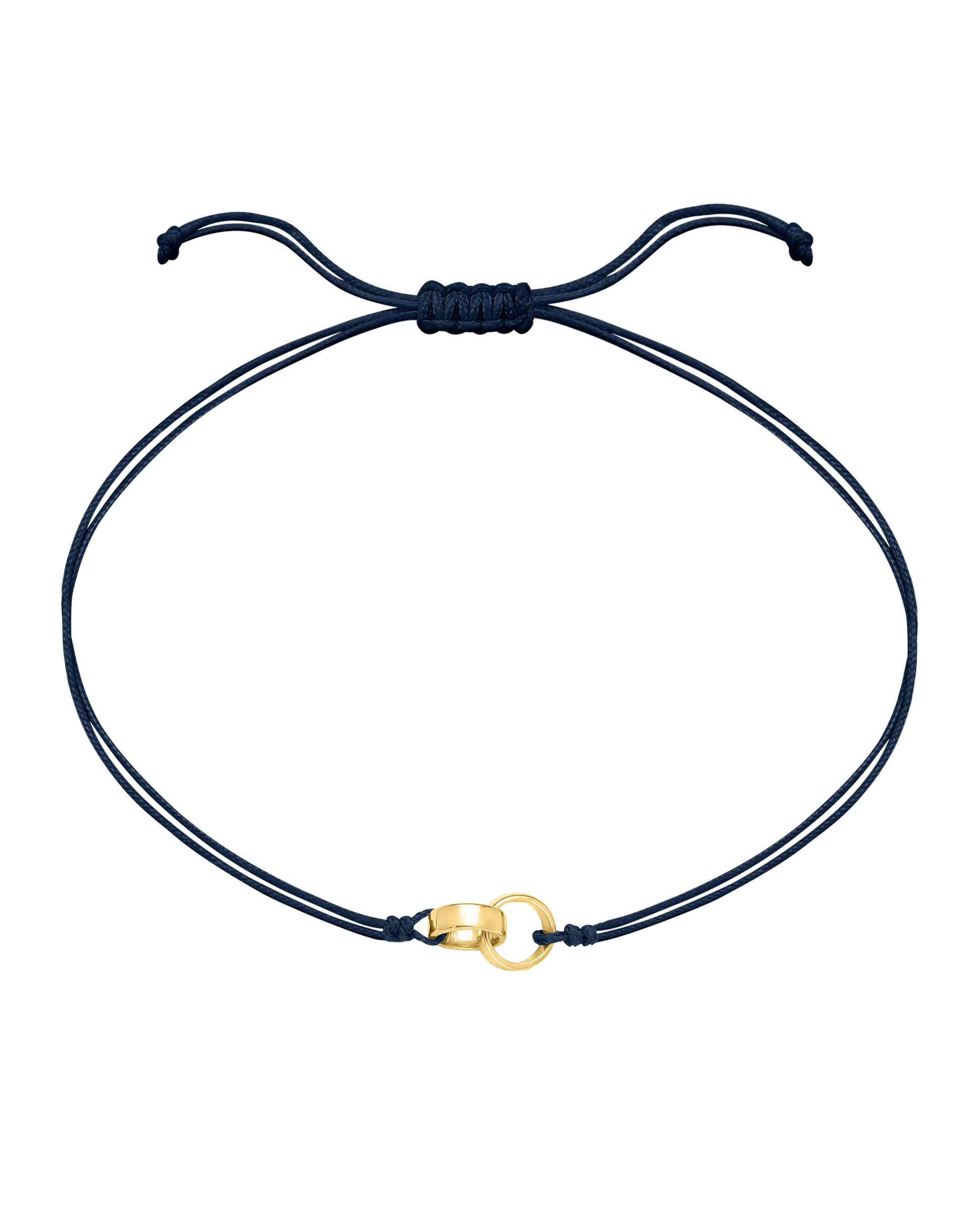 Engravable Links of Love - 18K Gold Vermeil Bracelets magal-dev 2 Navy Blue