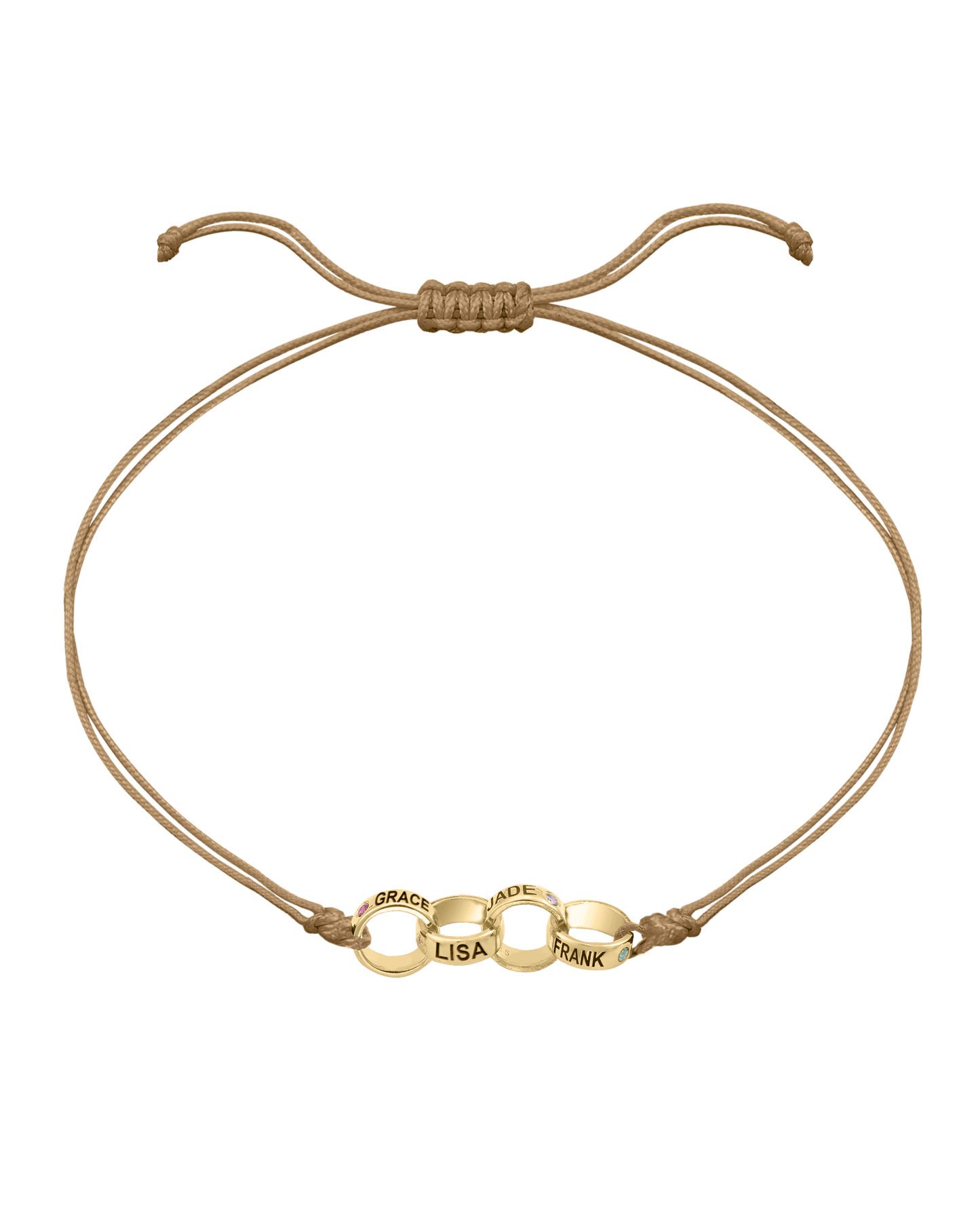 Engravable Links of Love - 18K Gold Vermeil Bracelets magal-dev 4 Camel