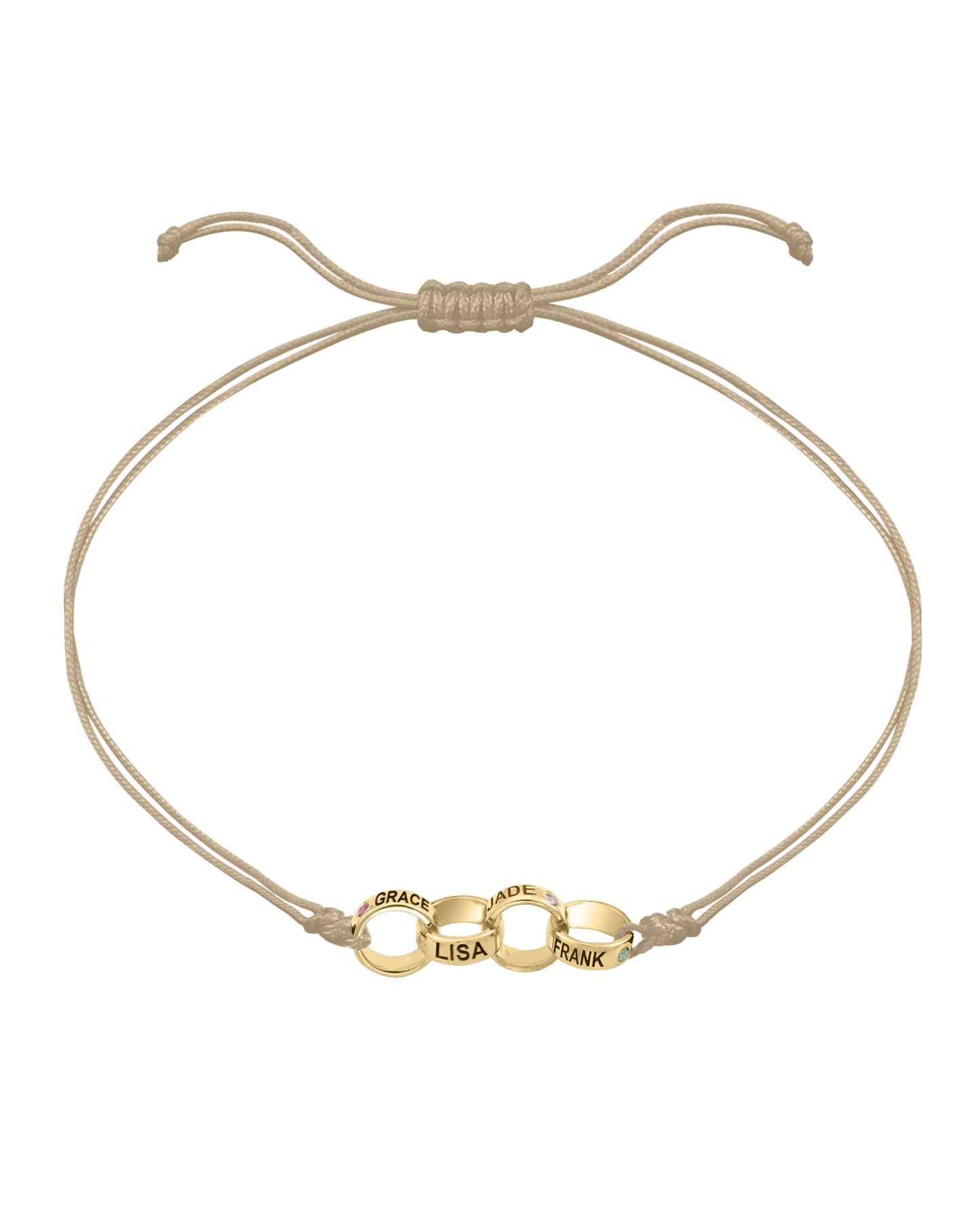 Engravable Links of Love - 18K Gold Vermeil Bracelets magal-dev 4 Beige