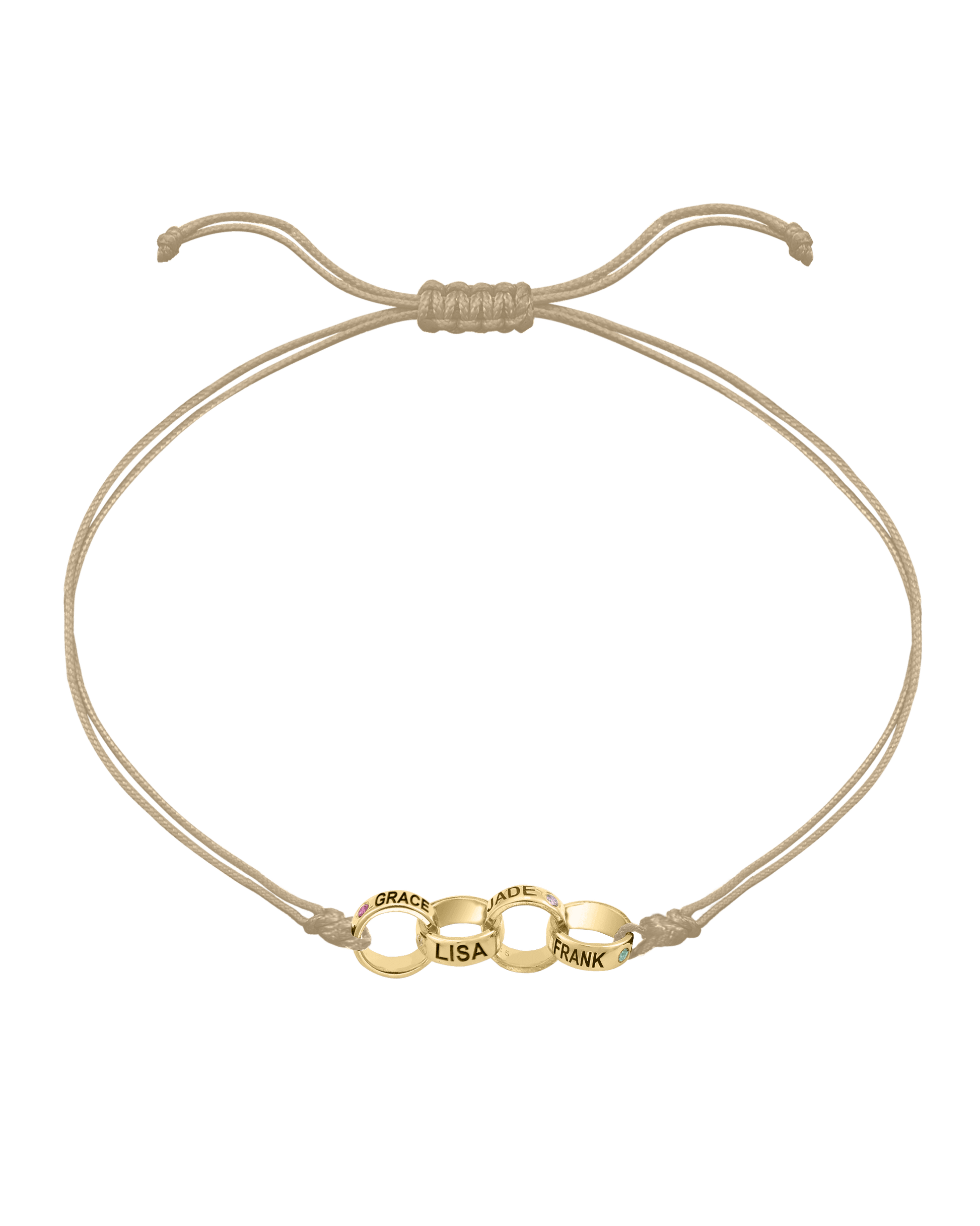 Engravable Links of Love - 18K Gold Vermeil Bracelets magal-dev 4 Beige