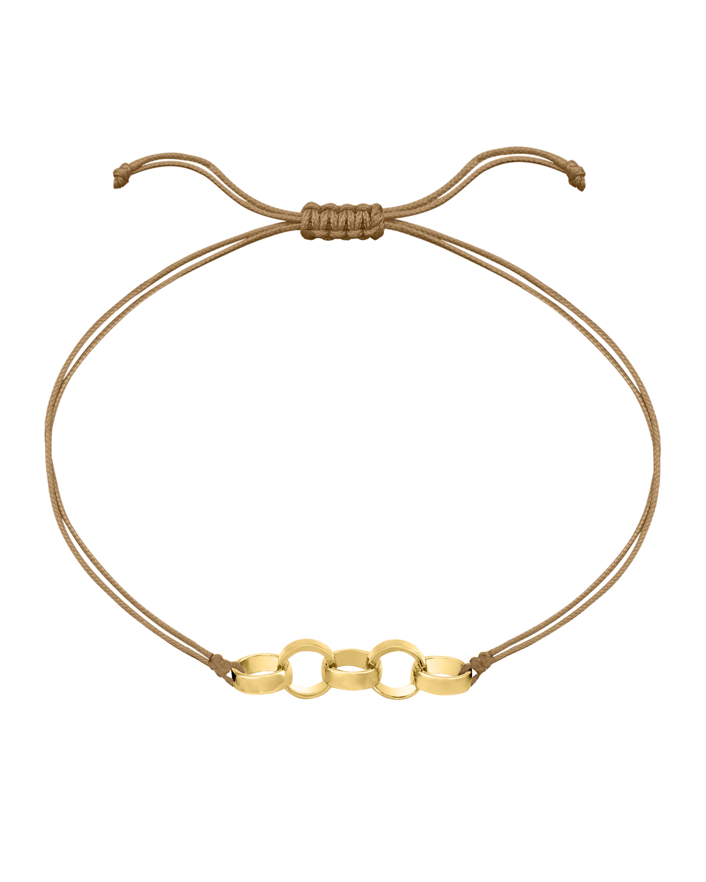Engravable Links of Love - 18K Gold Vermeil Bracelets magal-dev 5 Camel