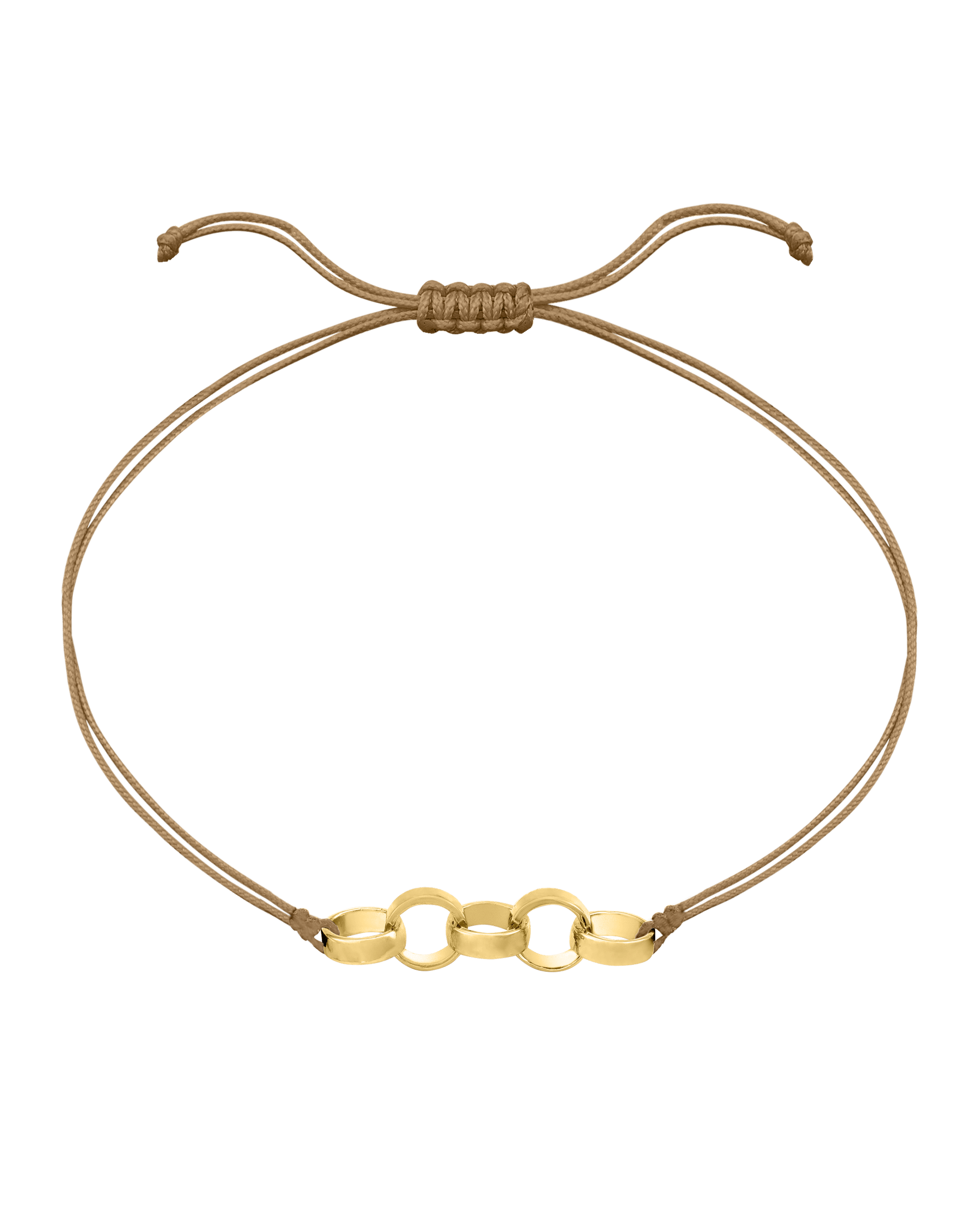 Engravable Links of Love - 18K Gold Vermeil Bracelets magal-dev 5 Camel
