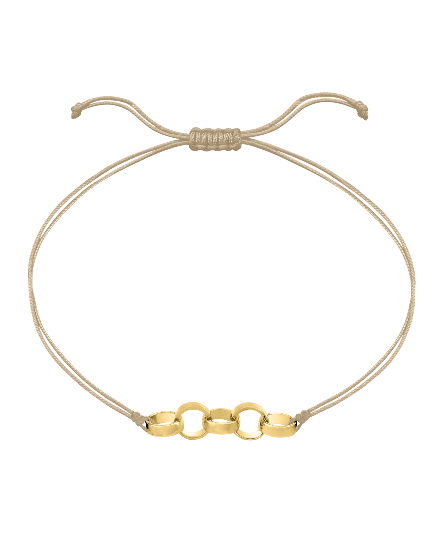 Engravable Links of Love - 18K Gold Vermeil Bracelets magal-dev 5 Beige