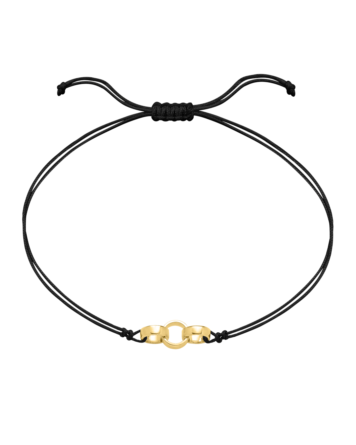 Engravable Links of Love - 18K Gold Vermeil Bracelets magal-dev 3 Black