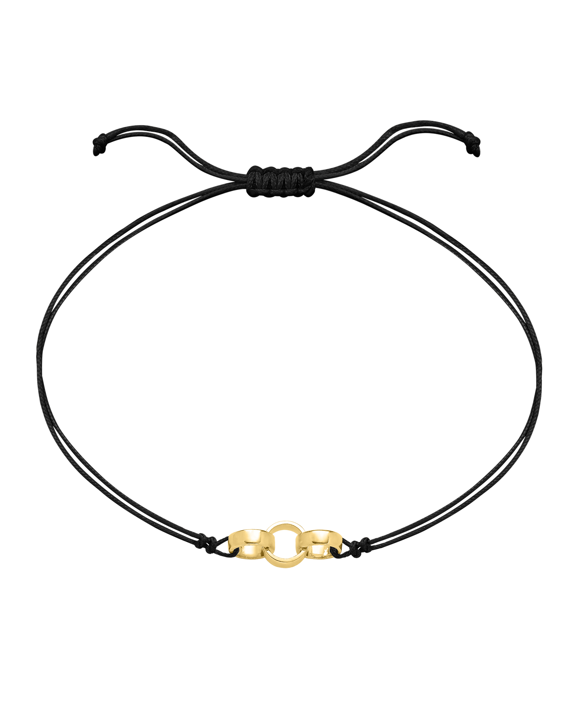 Engravable Links of Love - 18K Gold Vermeil Bracelets magal-dev 3 Black