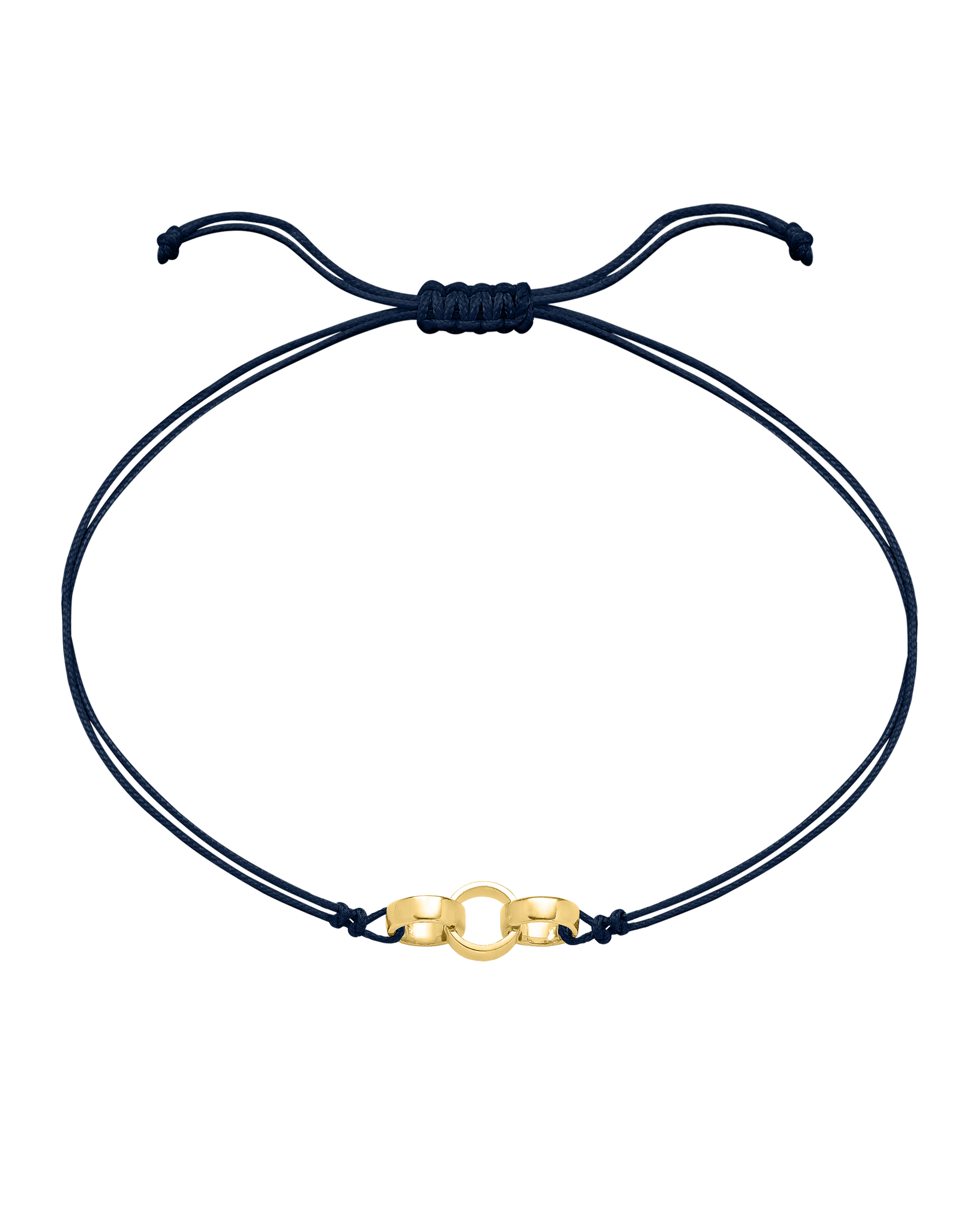 Engravable Links of Love - 18K Gold Vermeil Bracelets magal-dev 3 Navy Blue