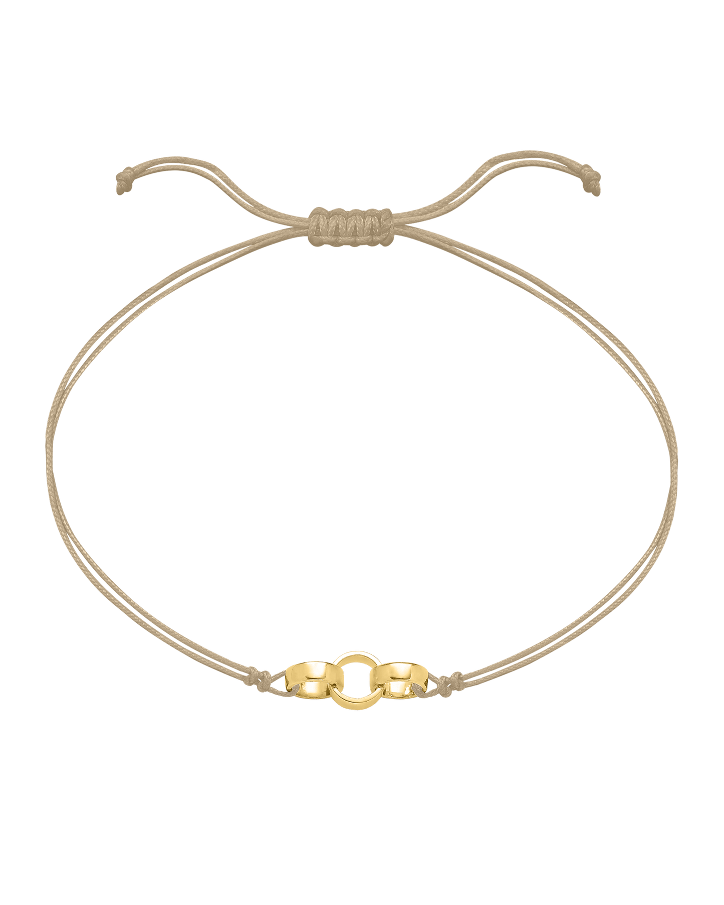 Engravable Links of Love - 18K Gold Vermeil Bracelets magal-dev 3 Beige