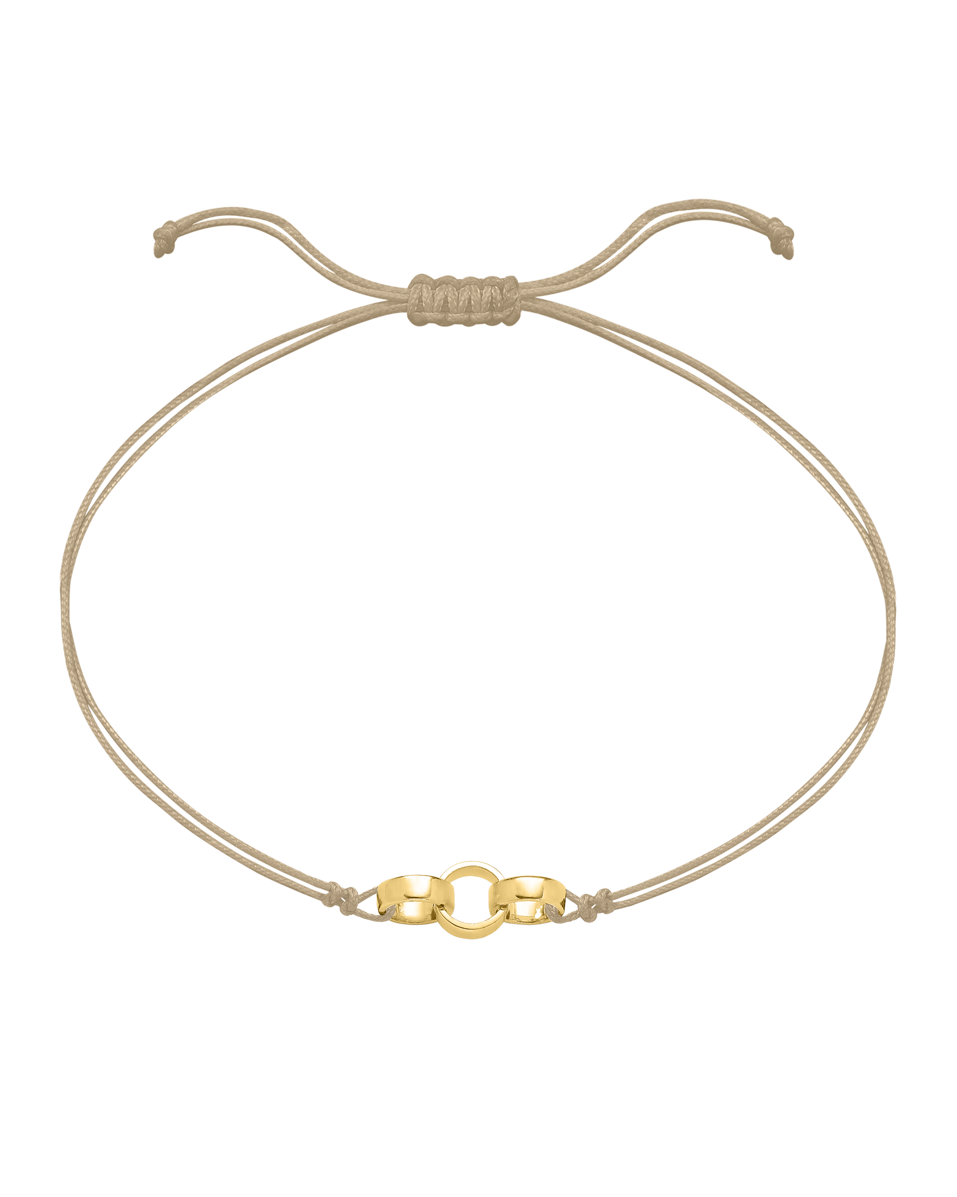 Engravable Links of Love - 18K Gold Vermeil Bracelets magal-dev 3 Beige