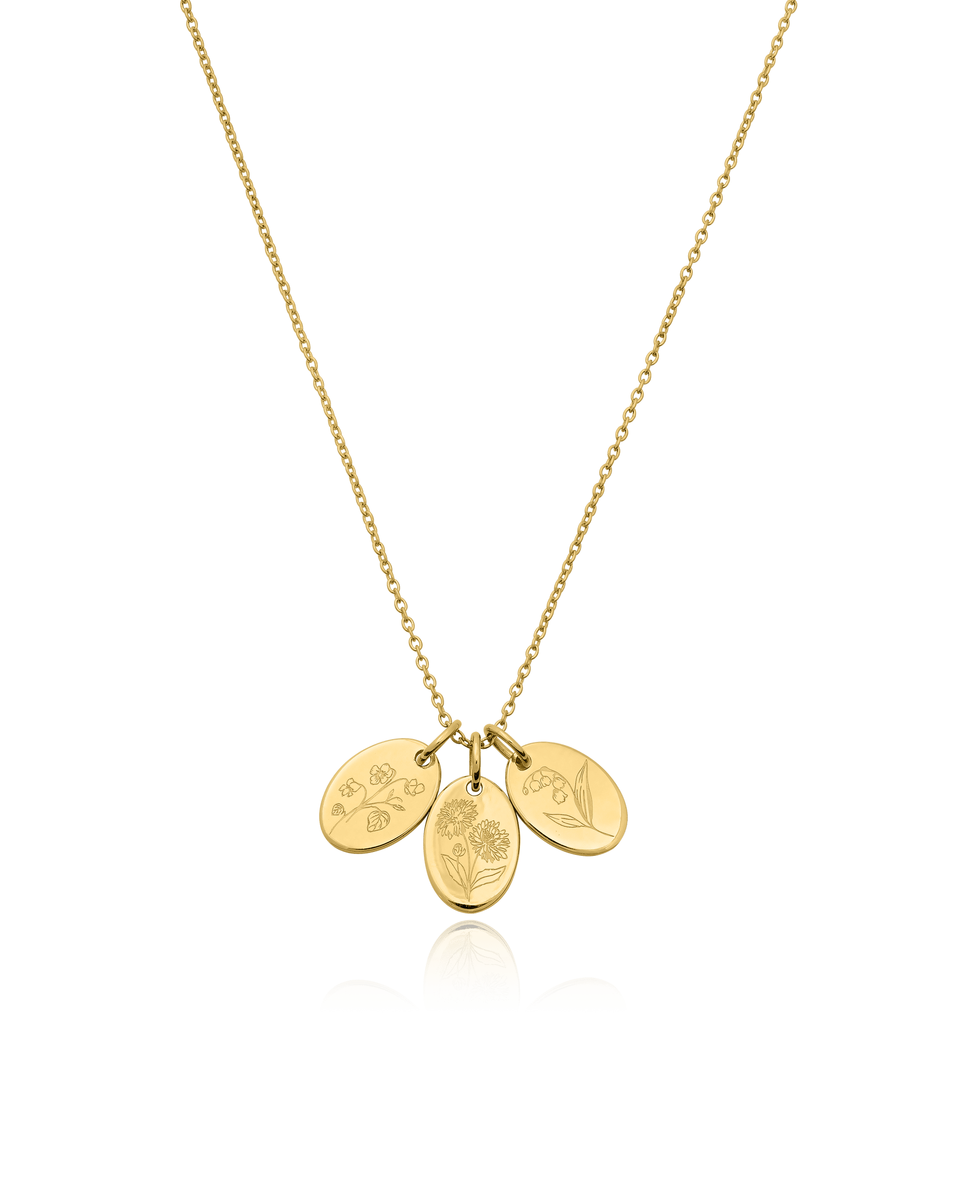 Flower Necklace - 18K Rose Vermeil Necklaces magal-dev