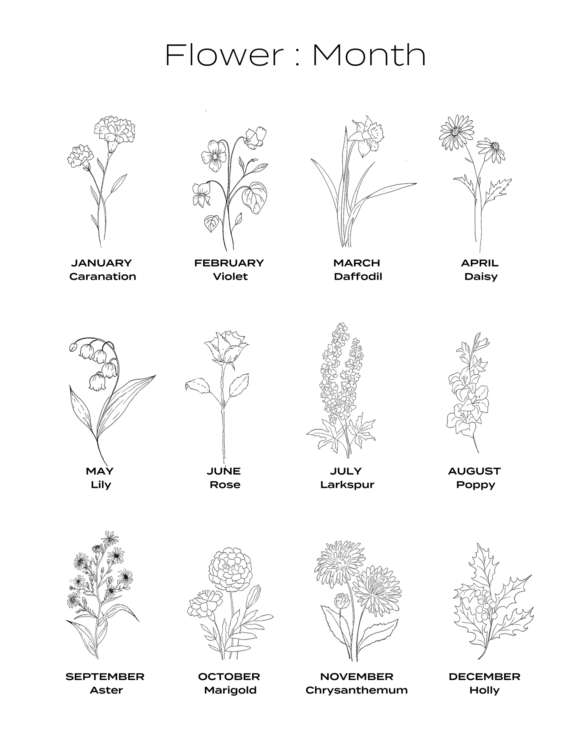 Flower Necklace - 18K Gold Vermeil Necklaces magal-dev