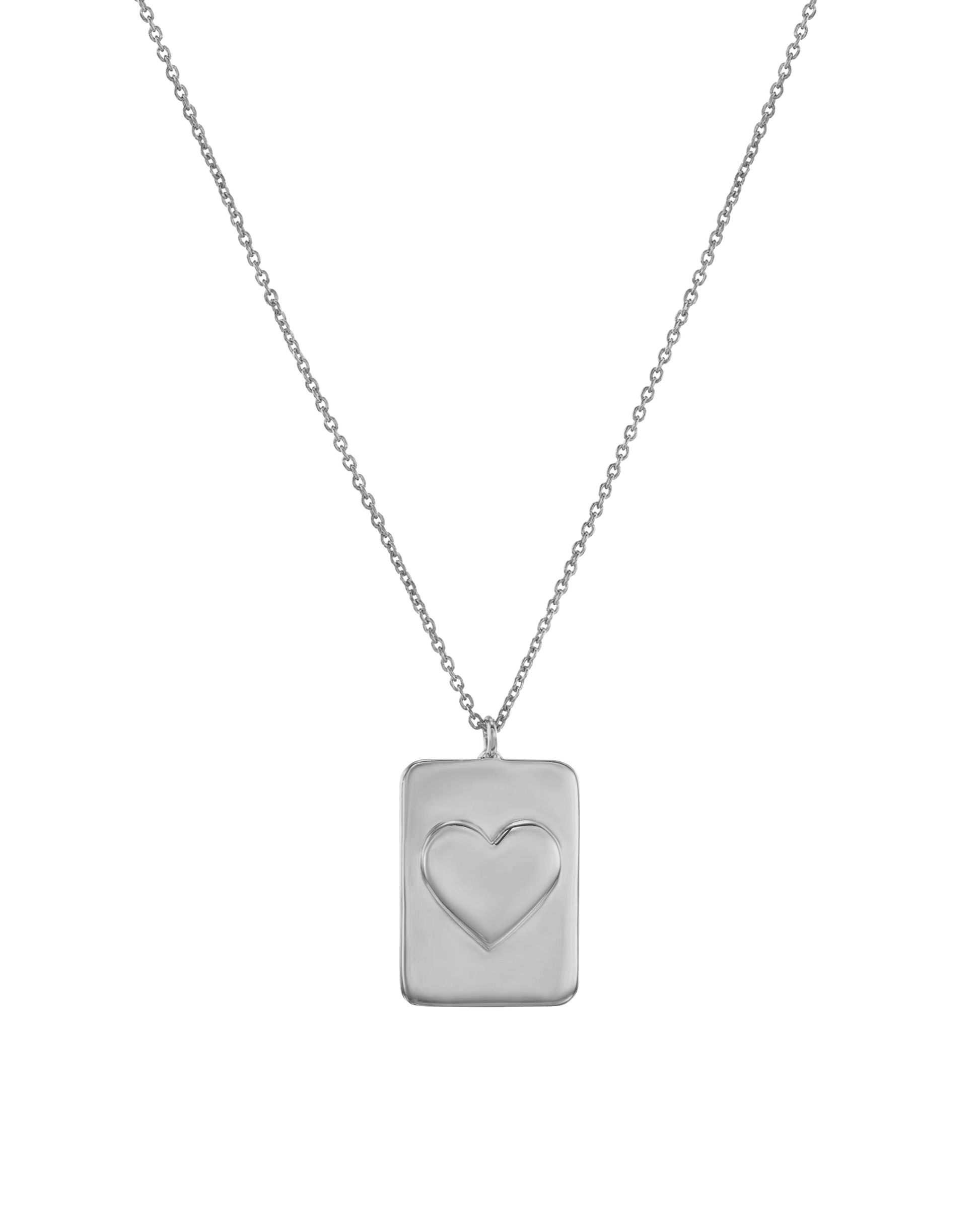 Heart Dogtag Necklace- 18K Gold Vermeil Necklaces magal-dev