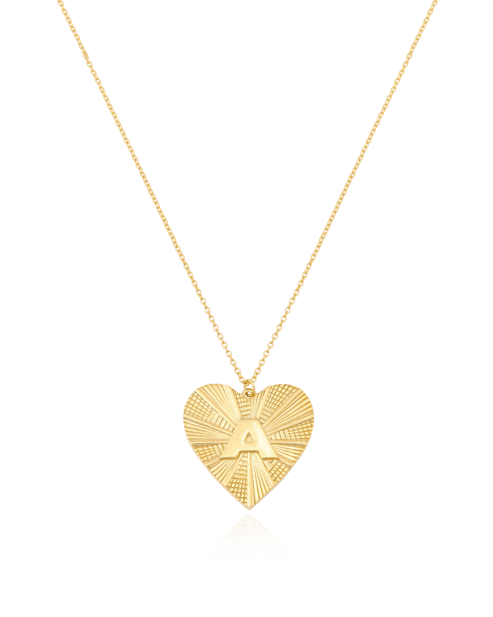 Heart Medallion - 18K Gold Vermeil Necklaces magal-dev 16"