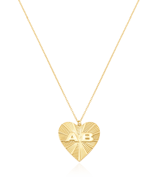 Heart Medallion - 18K Gold Vermeil Necklaces magal-dev