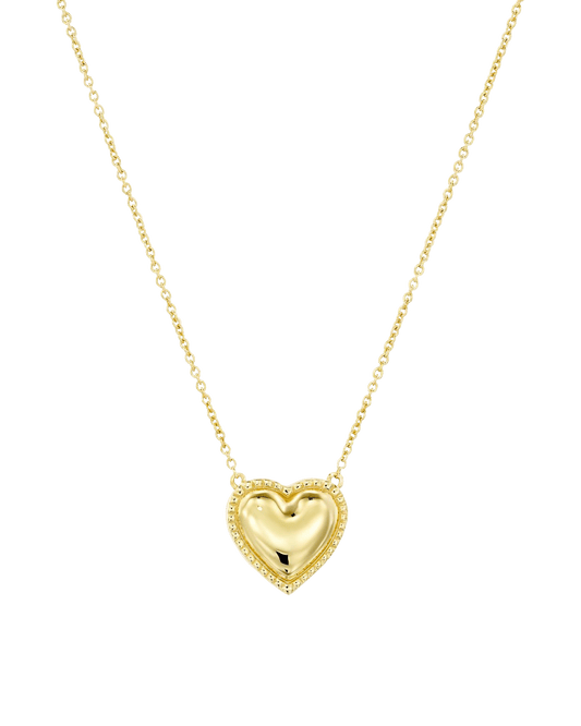 Heart Pendant Necklace - 18K Gold Vermeil Necklaces magal-dev 16" (Most Popular)