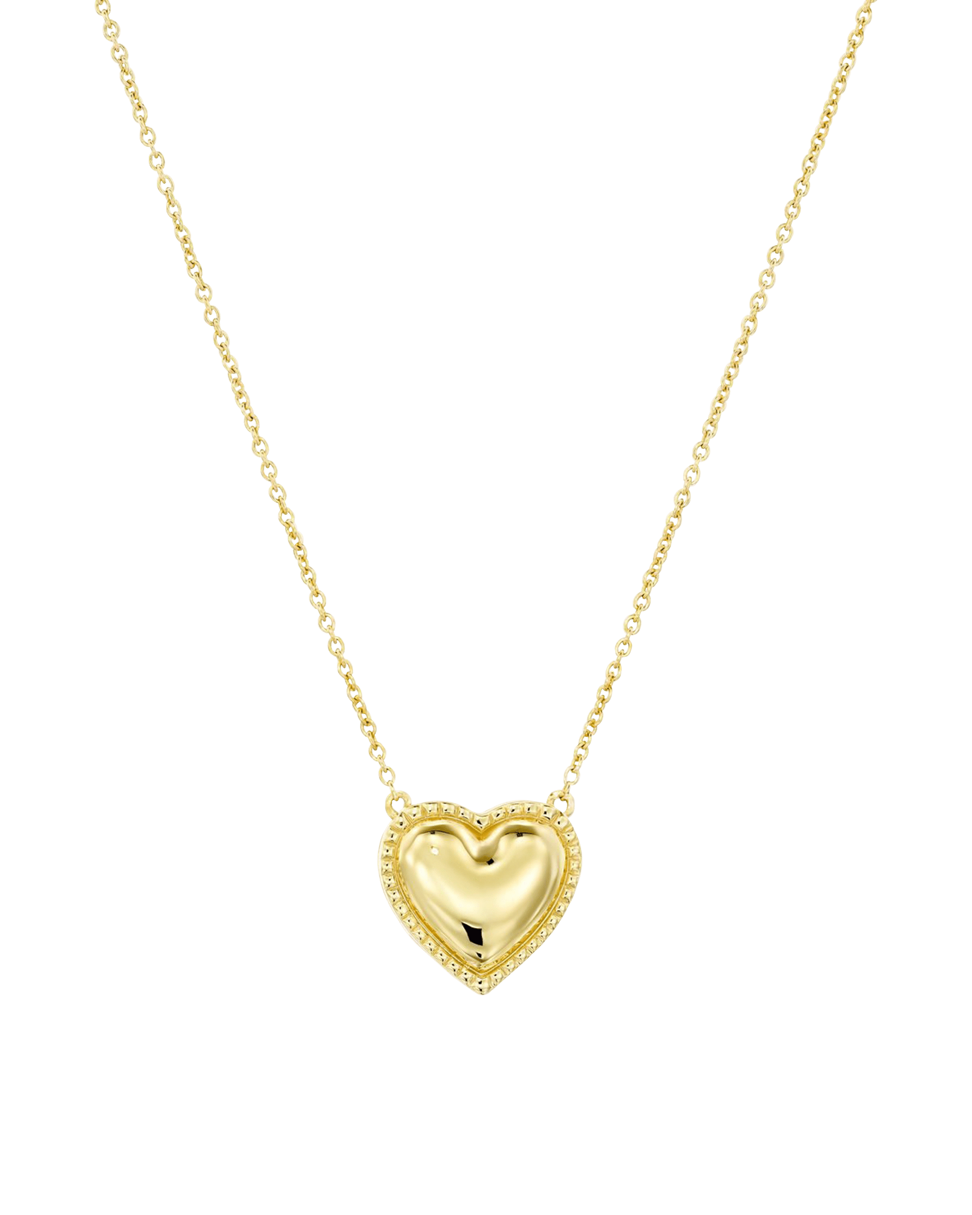 Heart Pendant Necklace - 18K Gold Vermeil Necklaces magal-dev 16" (Most Popular)