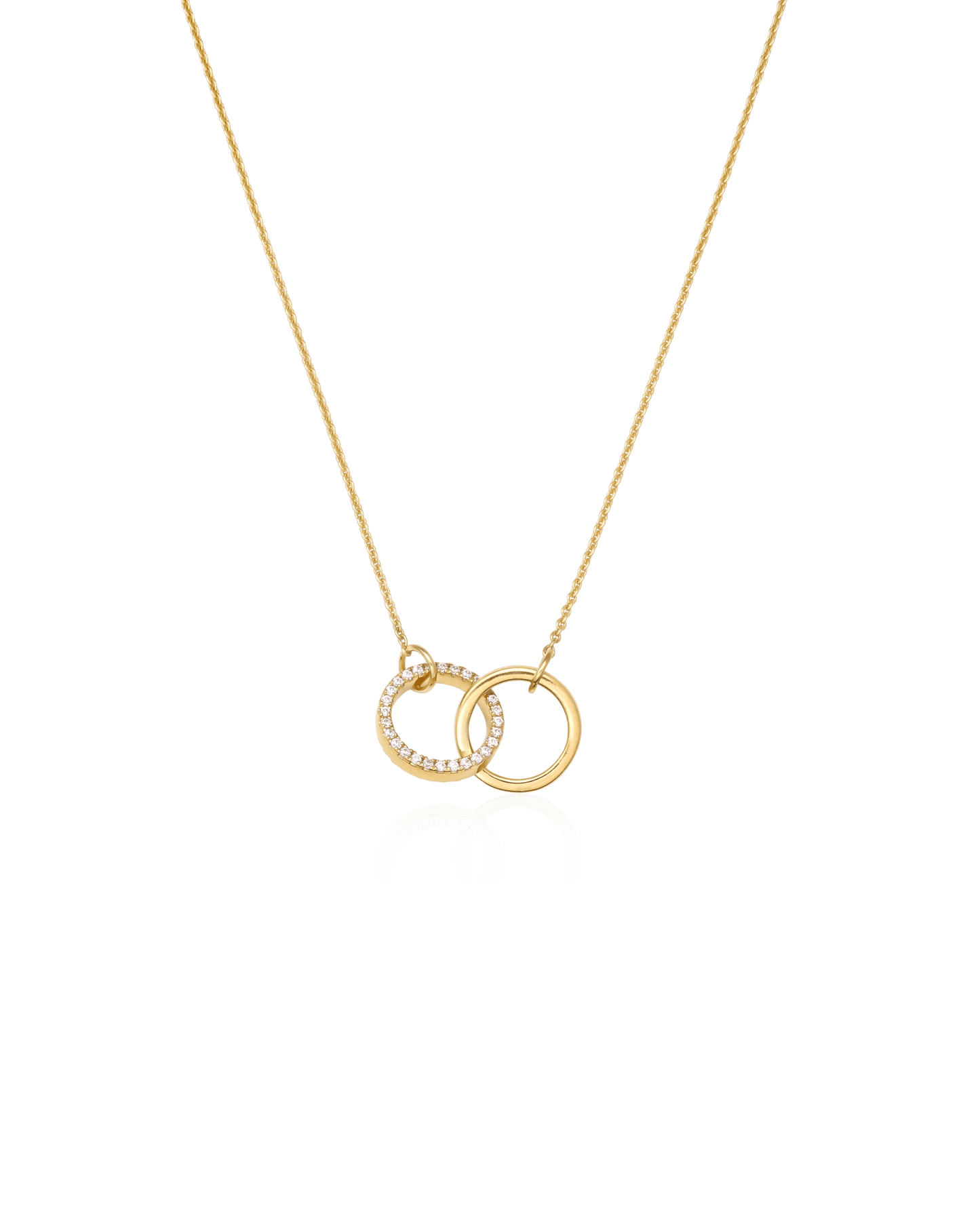 Interlocking Necklace - 18K Gold Vermeil Necklaces magal-dev Small 14"- 16"