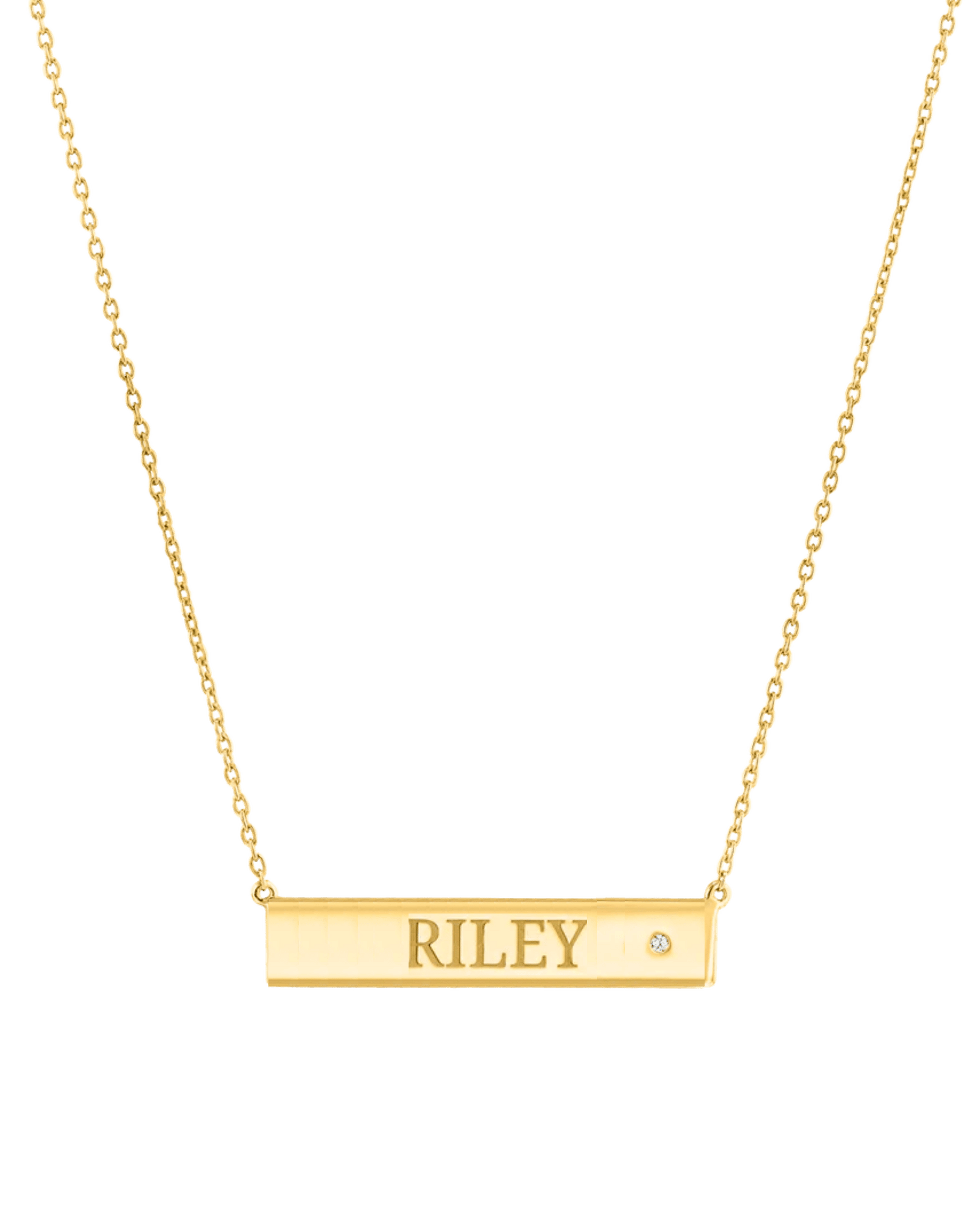 Just The Two Of Us Necklace - 14K Yellow Gold Necklaces magal-dev