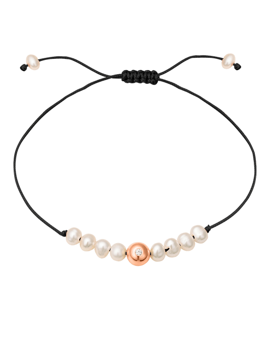 Aphrodite Bracelet - 14K Rose Gold Bracelets magal-dev Black