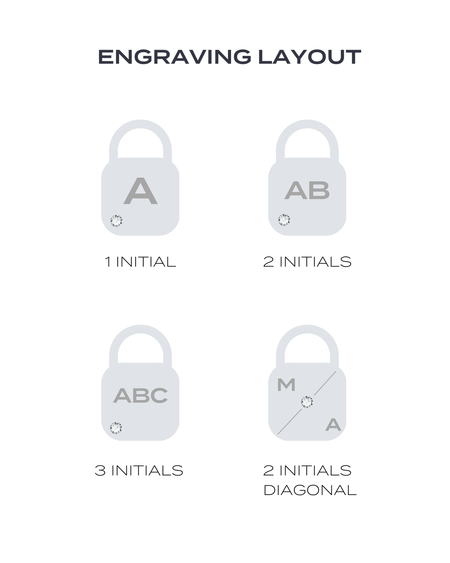 Pont Lock Necklace w/ Diamond - 18K Rose Vermeil Necklaces magal-dev