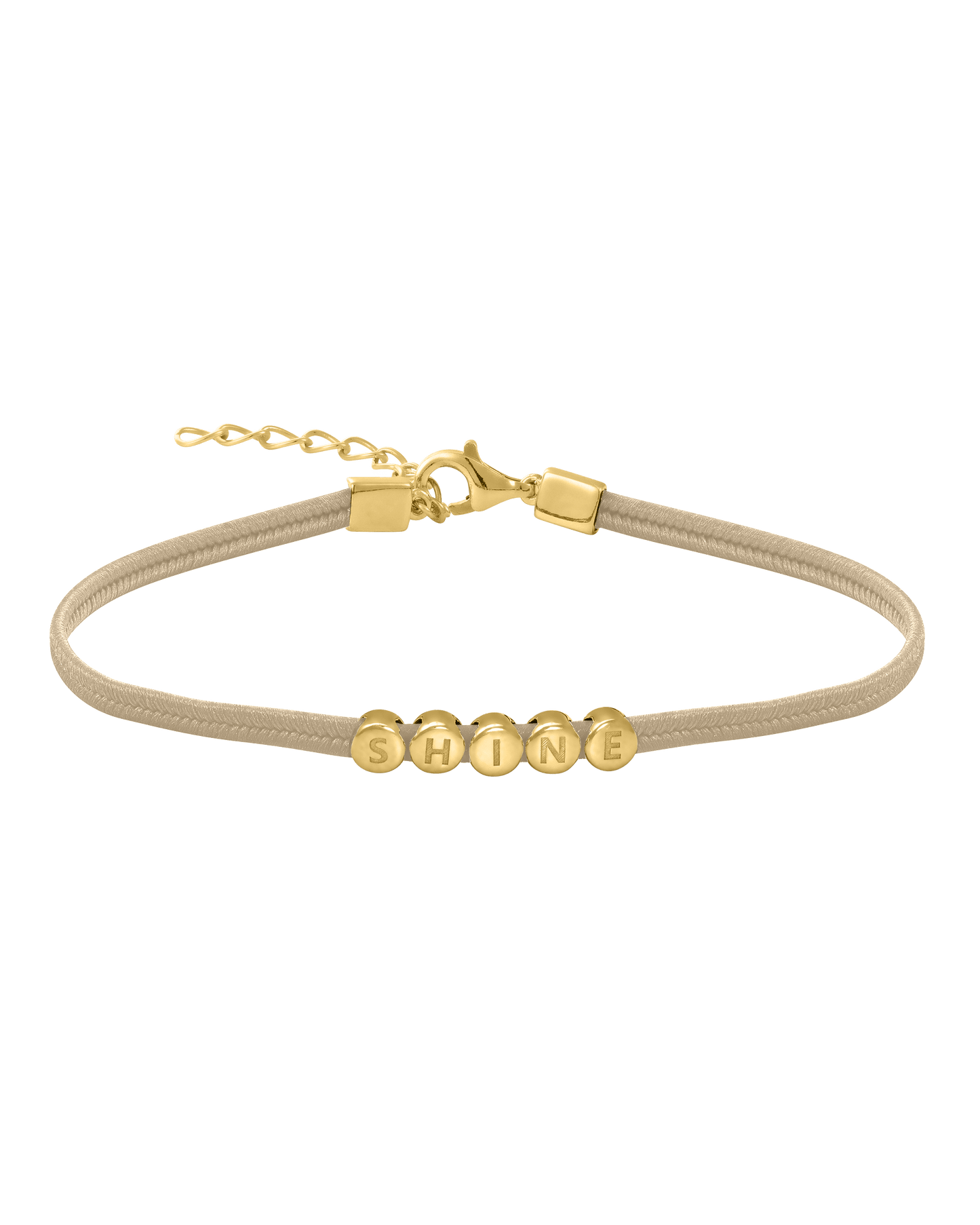 Metro Cord Bracelet - 18K Gold Vermeil Bracelets magal-dev Sand 1