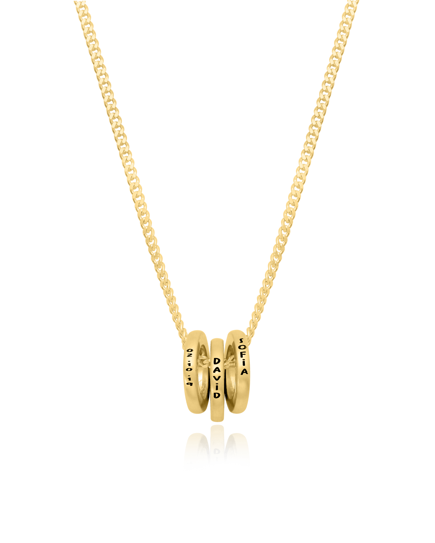 Men Circle of Life Necklace - 18K Gold Vermeil Necklaces magal-dev
