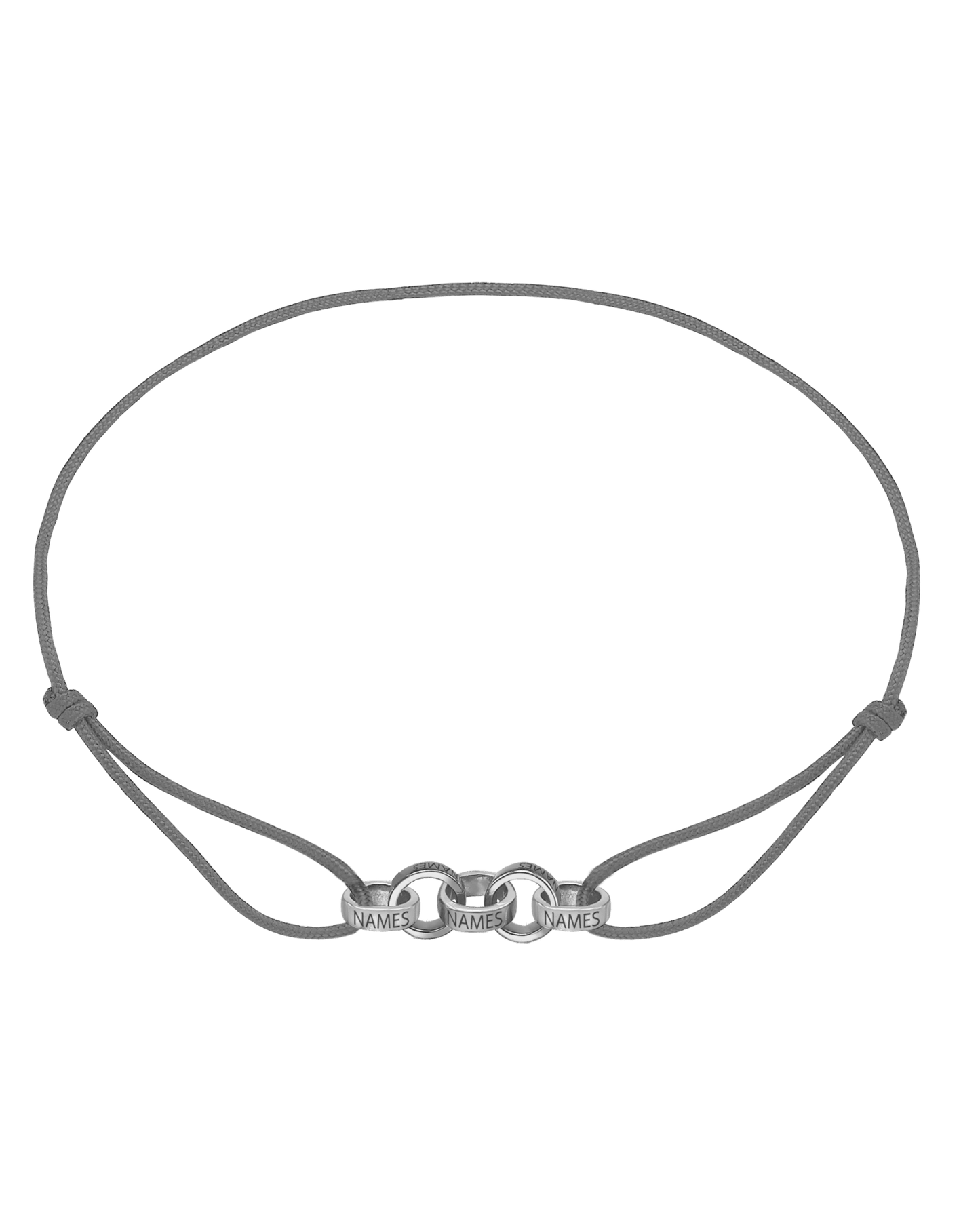 Men's Forever Engravable Link(s) Bracelet - 925 Sterling Silver Bracelets magal-dev Grey 5 Links