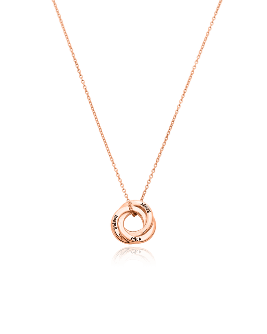 Russian Ring Necklace - 18K Rose Vermeil Necklaces magal-dev 16β