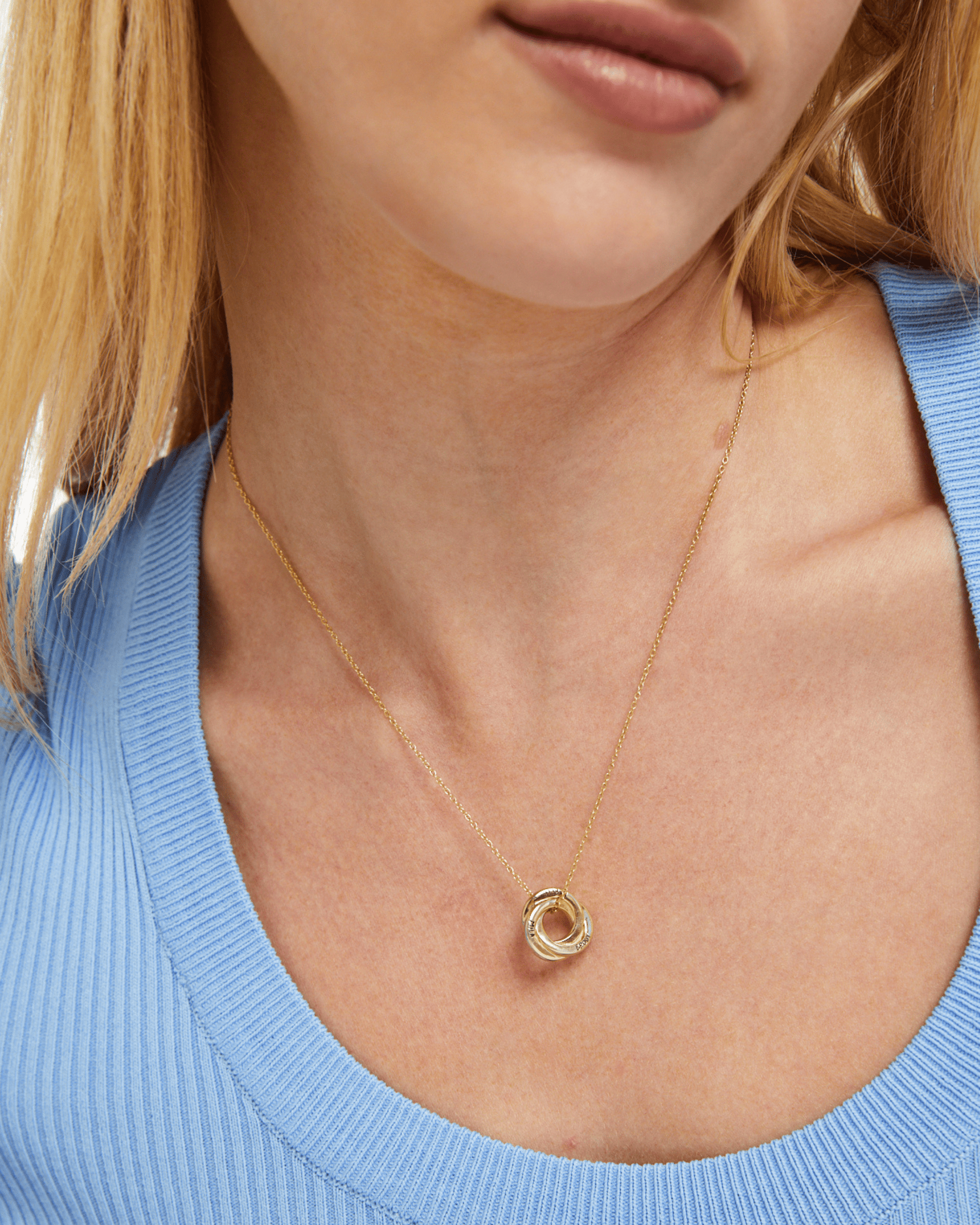 Russian Ring Necklace - 18K Rose Vermeil Necklaces magal-dev