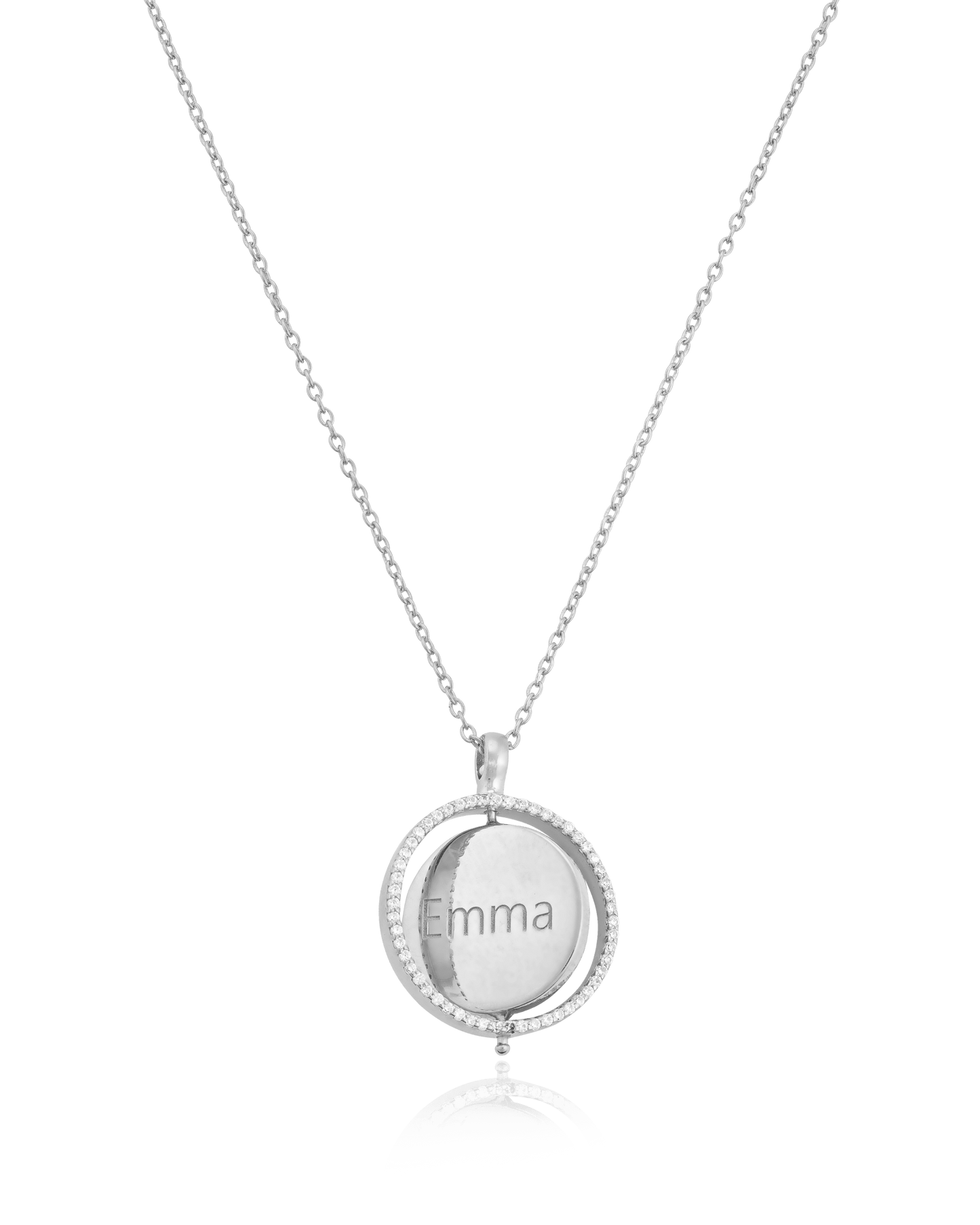 Saturn Ring Necklace - 925 Sterling Silver Necklaces magal-dev