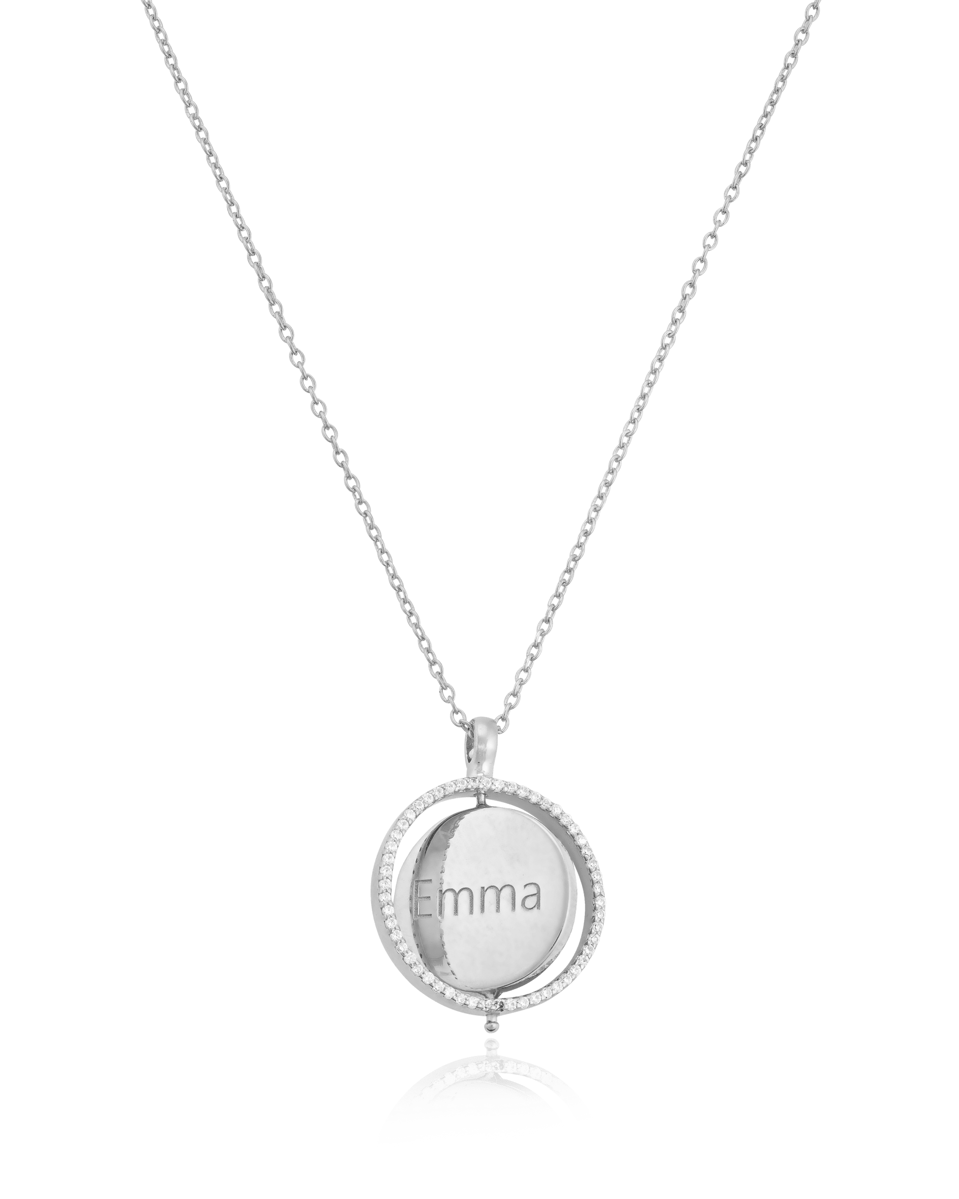 Saturn Ring Necklace - 925 Sterling Silver Necklaces magal-dev