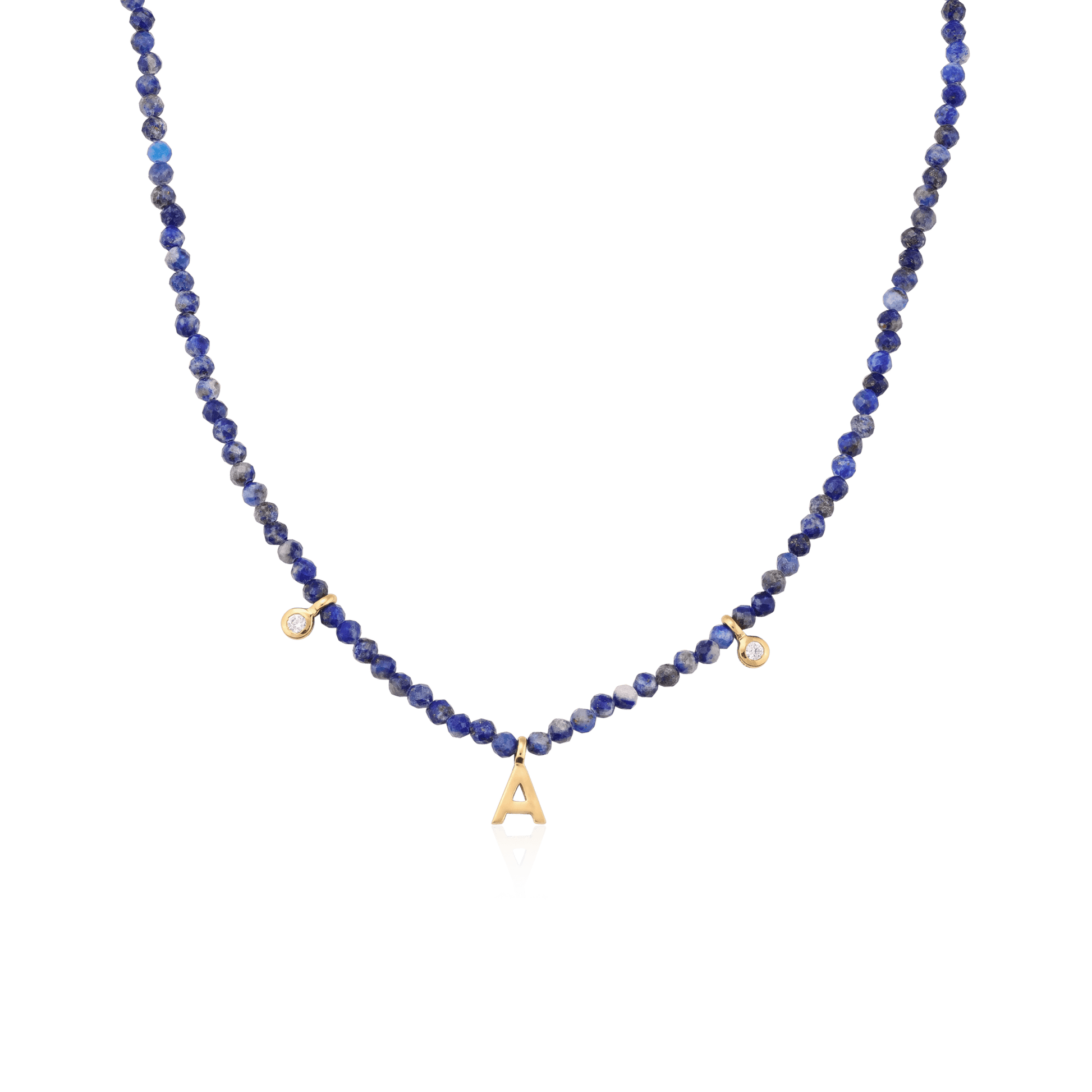 Alexis Necklace - 18K Gold Vermeil Necklaces Gold Vermeil Natural Blue Lapis
