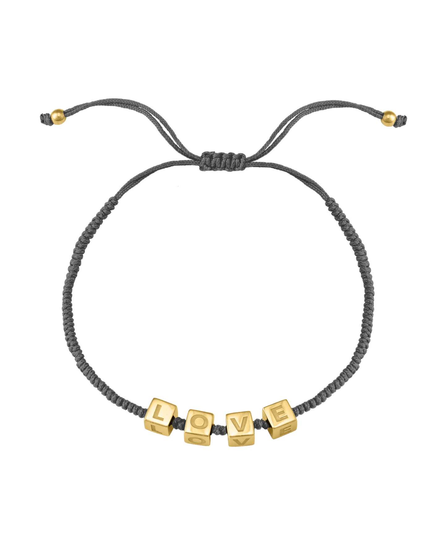 Alpha Block Bracelet - 18K Gold Vermeil Bracelets magal-dev Grey 1