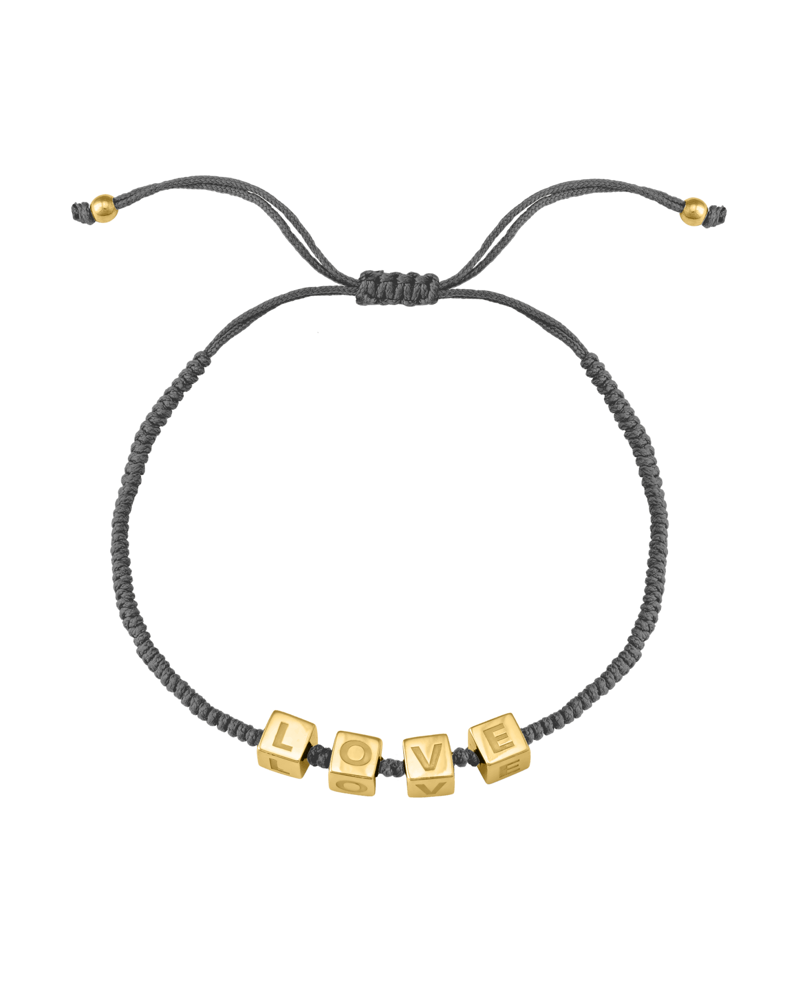 Alpha Block Bracelet - 18K Gold Vermeil Bracelets magal-dev Grey 1
