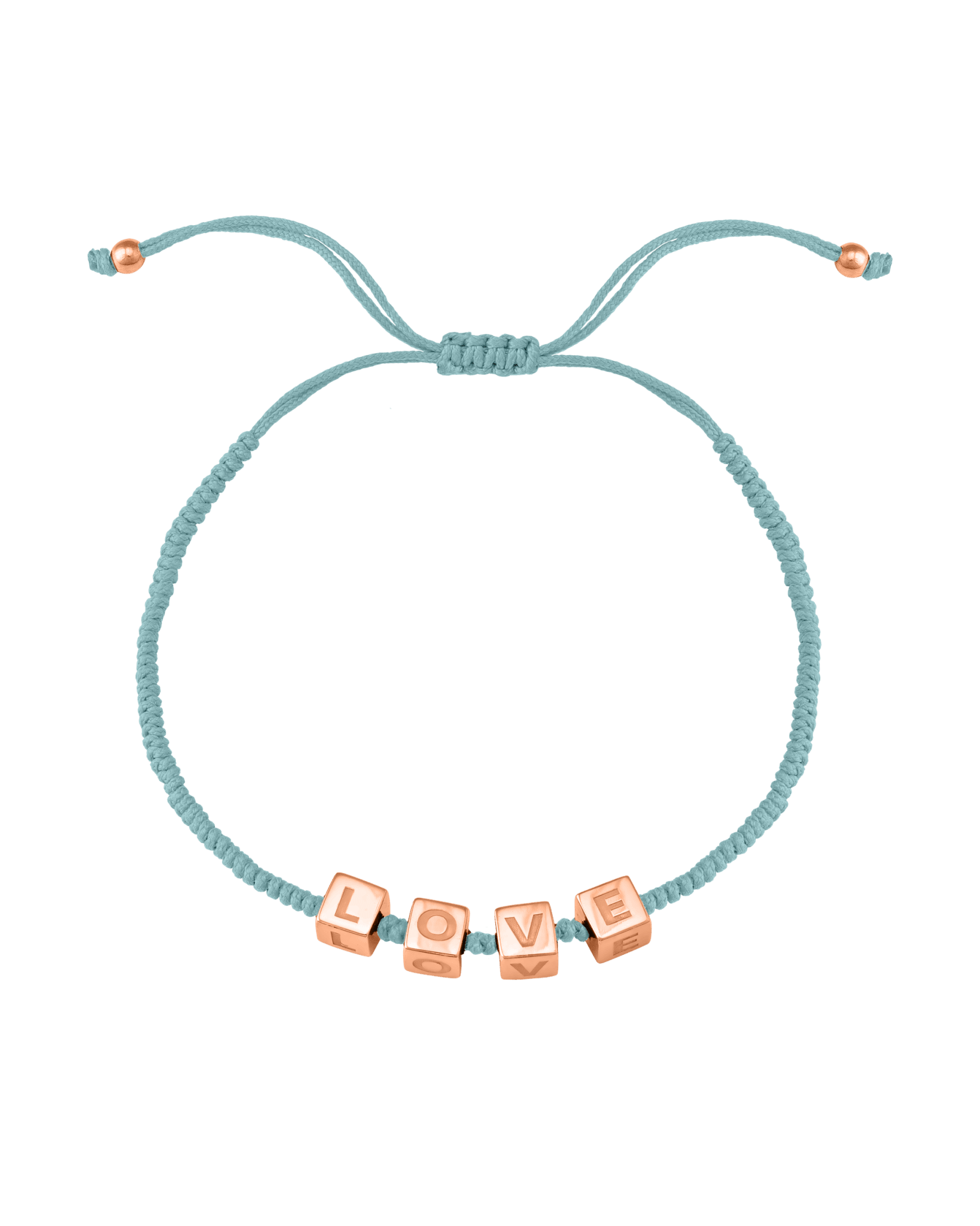 Alpha Block Bracelet - 18K Rose Vermeil Bracelets magal-dev Turquoise 1