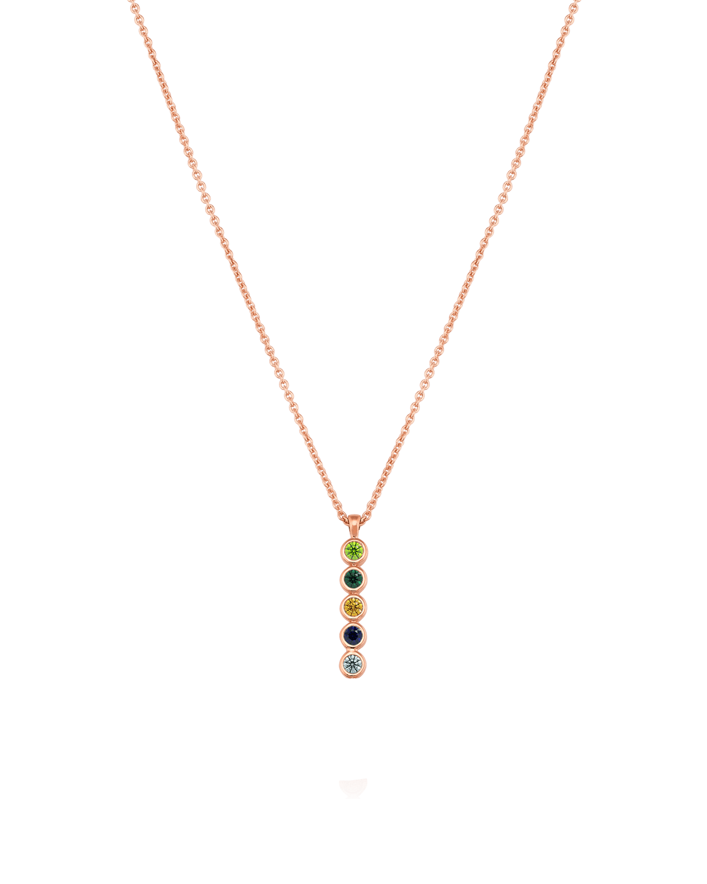 Birthstone Bar Chain Necklace - 18K Gold Vermeil Necklaces Gold Vermeil