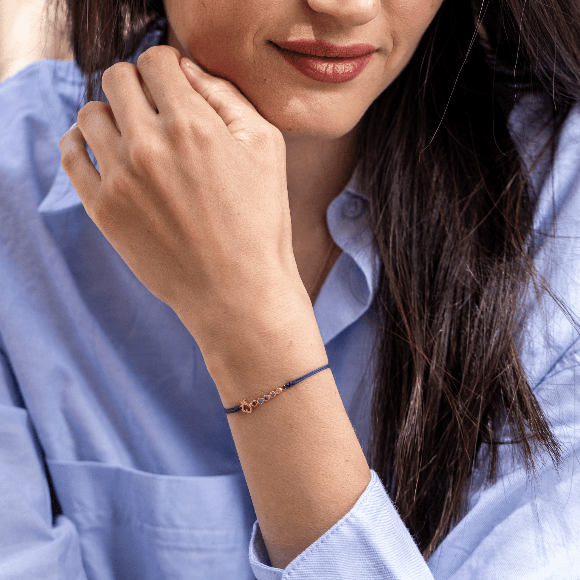 Birthstone Bar Heart Bracelet - 14K White Gold Bracelets 14K Solid Gold